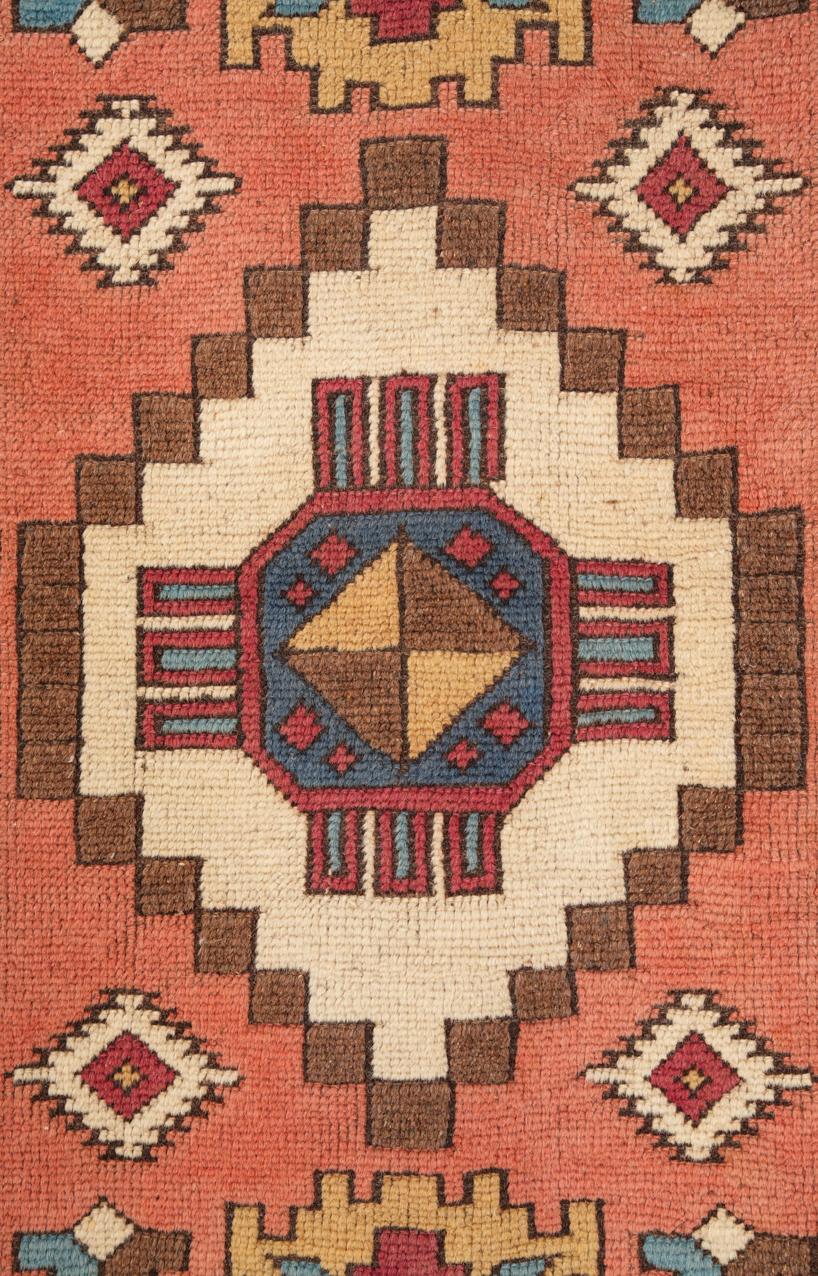 Vintage Turkish Kazak Rug 7'2" X 4'