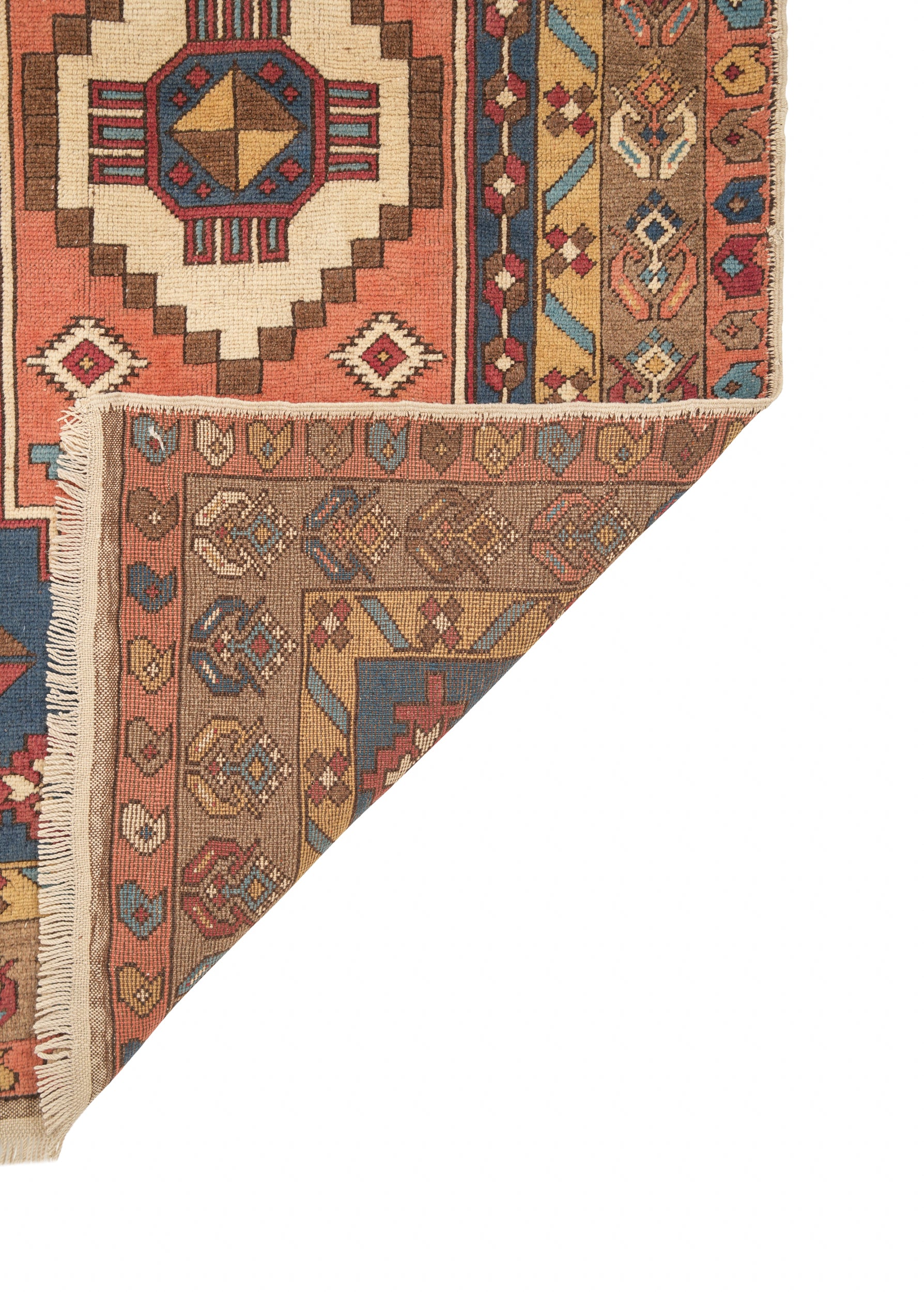 Vintage Turkish Kazak Rug 7'2" X 4'