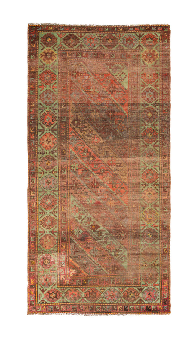 ANTIQUE CAUCASIAN GENDJE KAZAK RUG 10'2