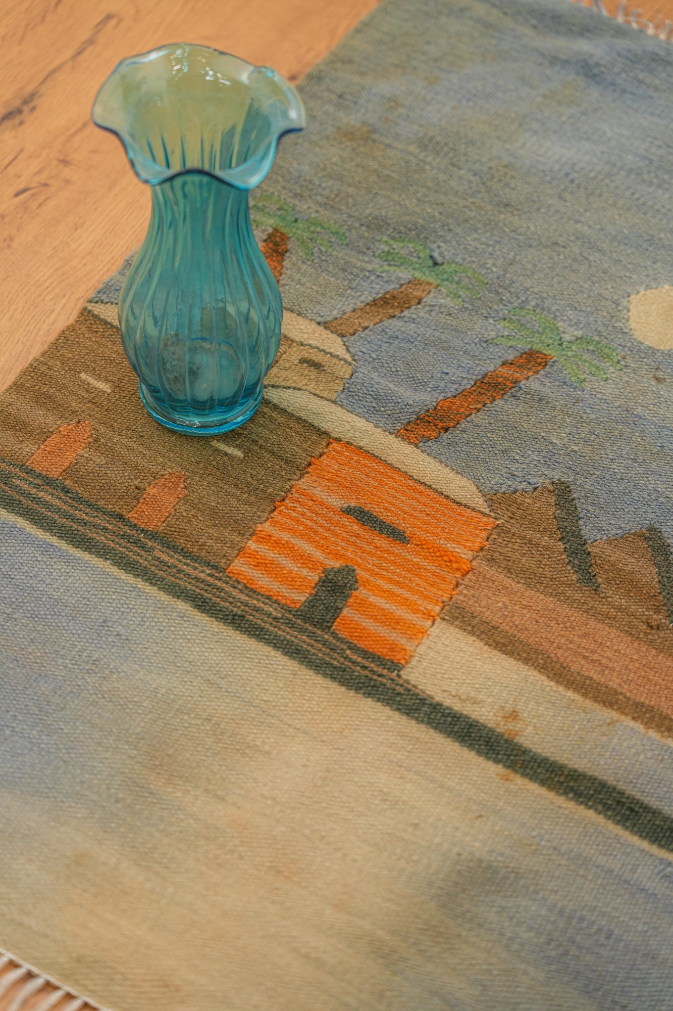 Vintage Egyptian Tapestry Kilim 3' x 2'4"