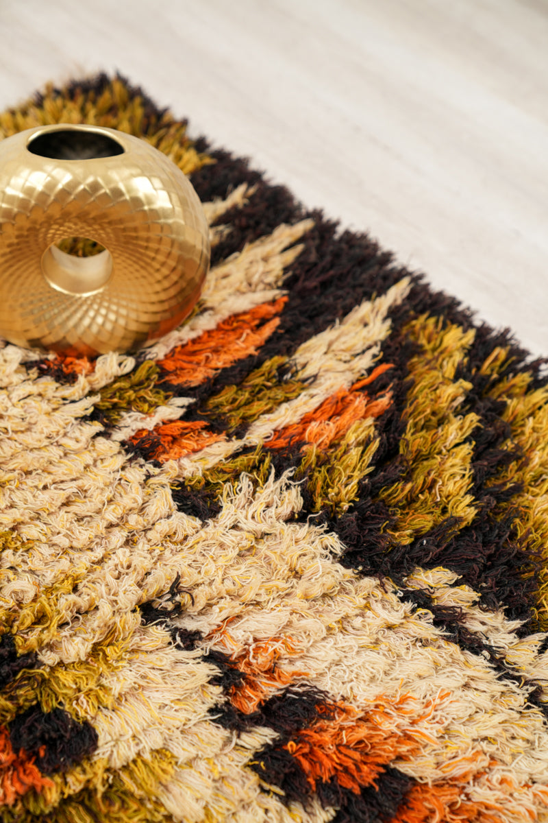 Rare Hand-Knotted Wool Rug