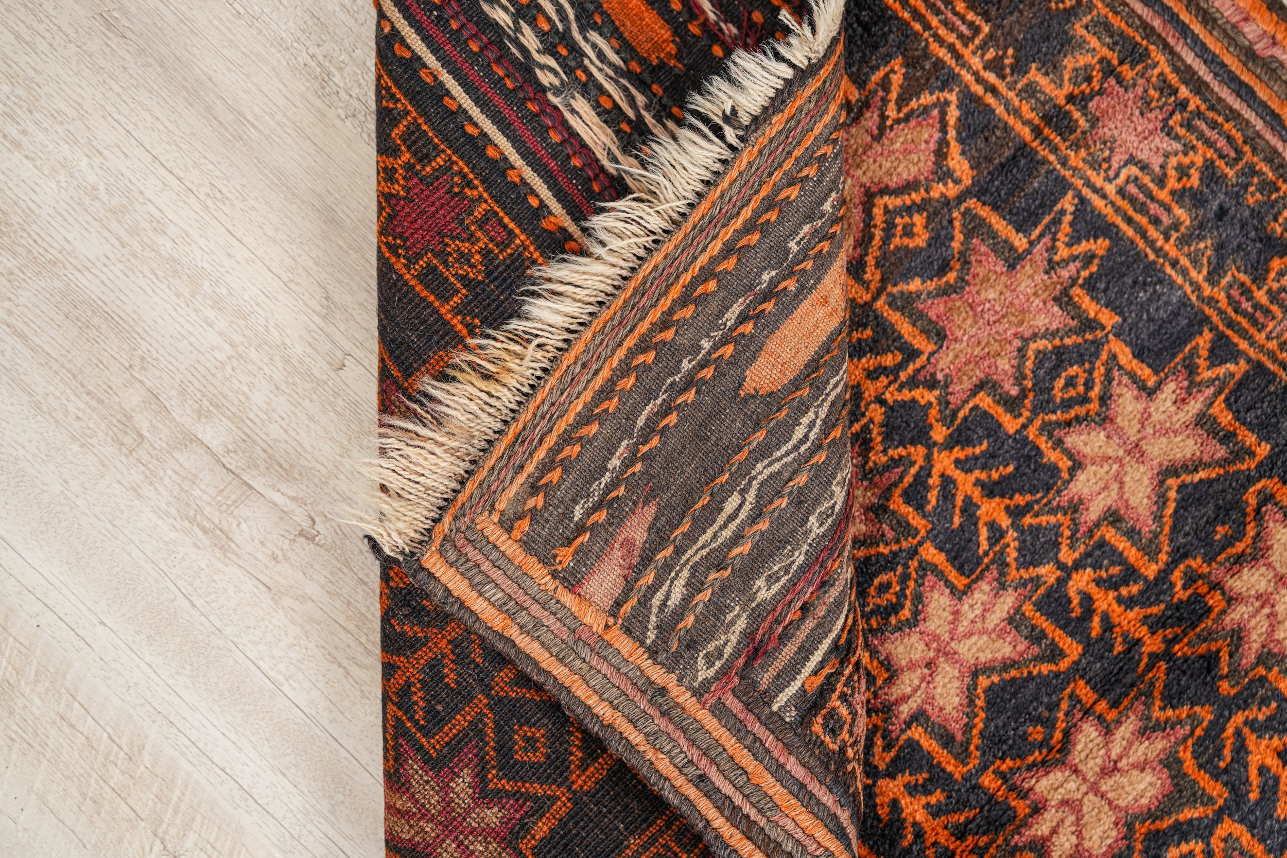 Vintage Turkmen Rug 4'4" X 2'8"