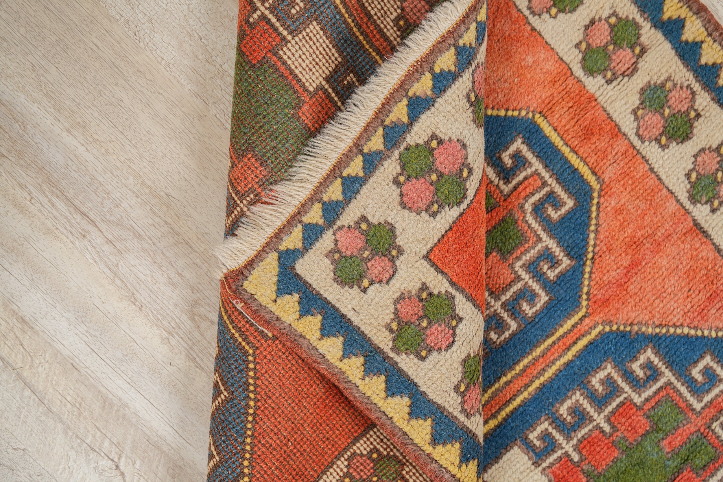 Vintage Turkish Kazak Rug 3'8" X 3'