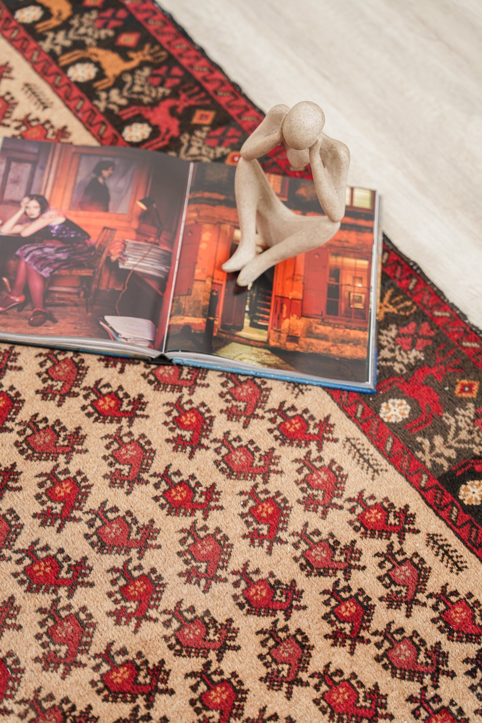 Vintage Baloch Rug 5'2" x 3'2"