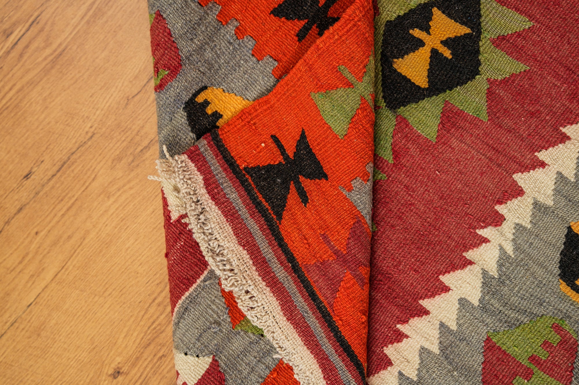 Vintage Turkish Tribal Kilim 4'7" x 3'
