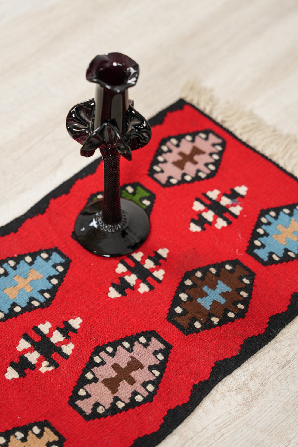 Vintage East European kilim 3'4" x 1'2"