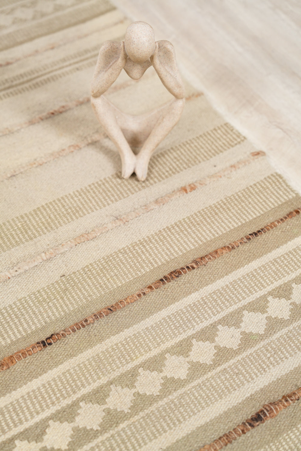 Vintage Scandinavian Kilim Runner 6'4" x 2'