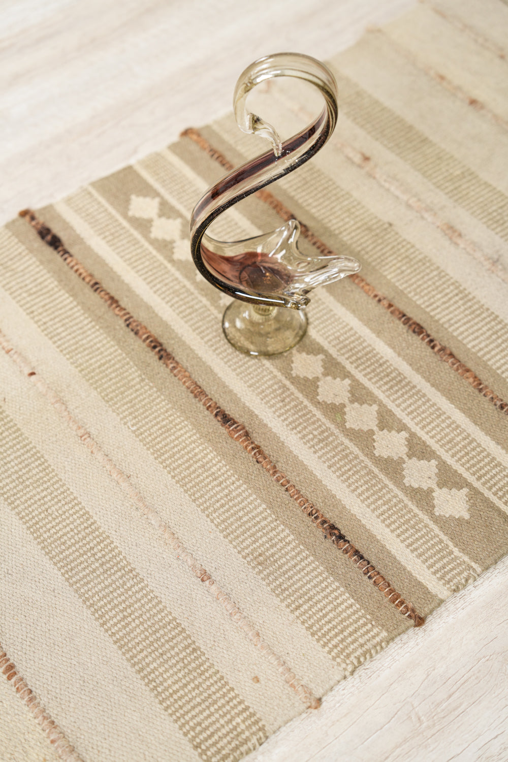 Vintage Scandinavian Kilim Runner 6'4" x 2'