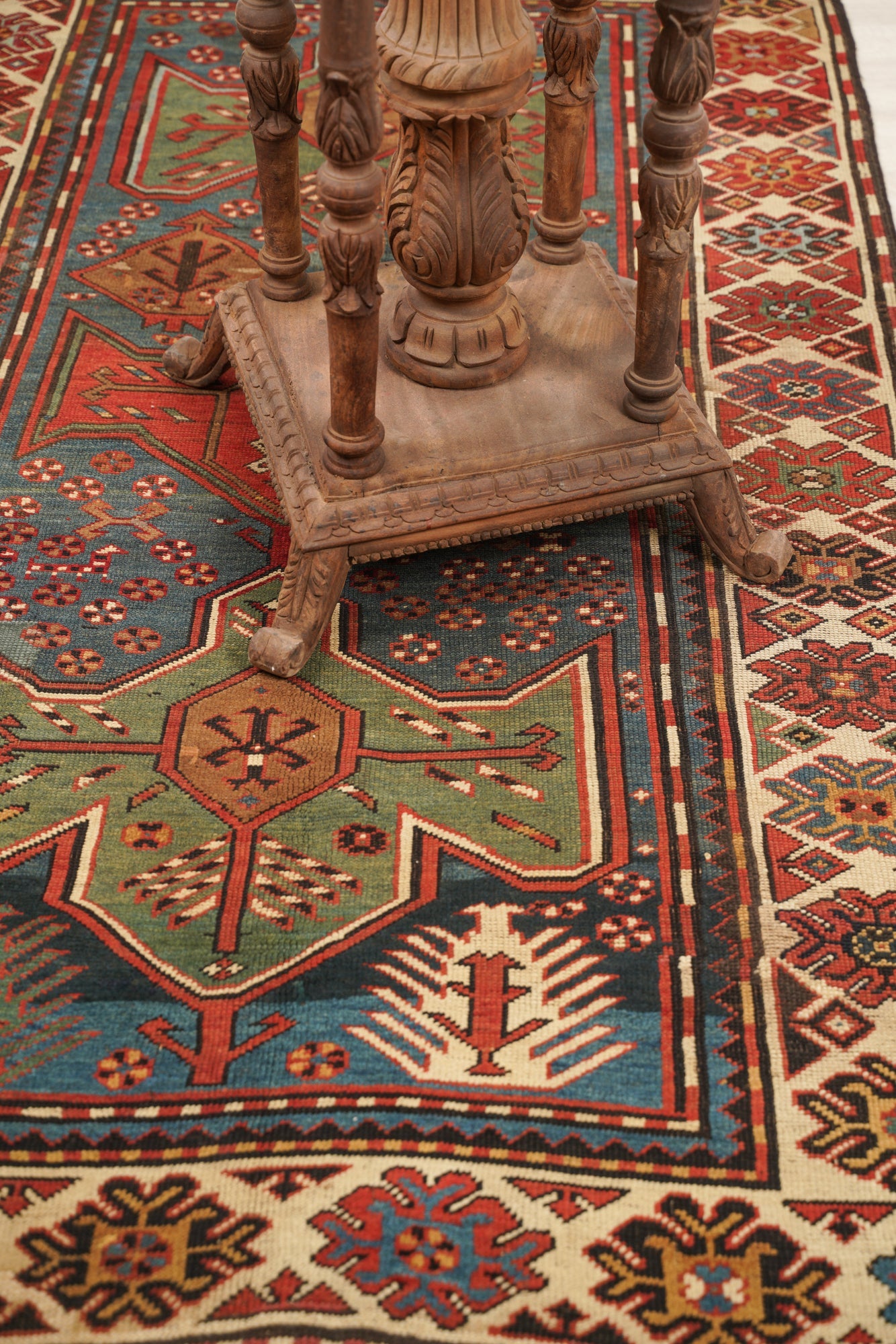 Antique Caucasian Sewan Kazak Rug 7' x 4'2"