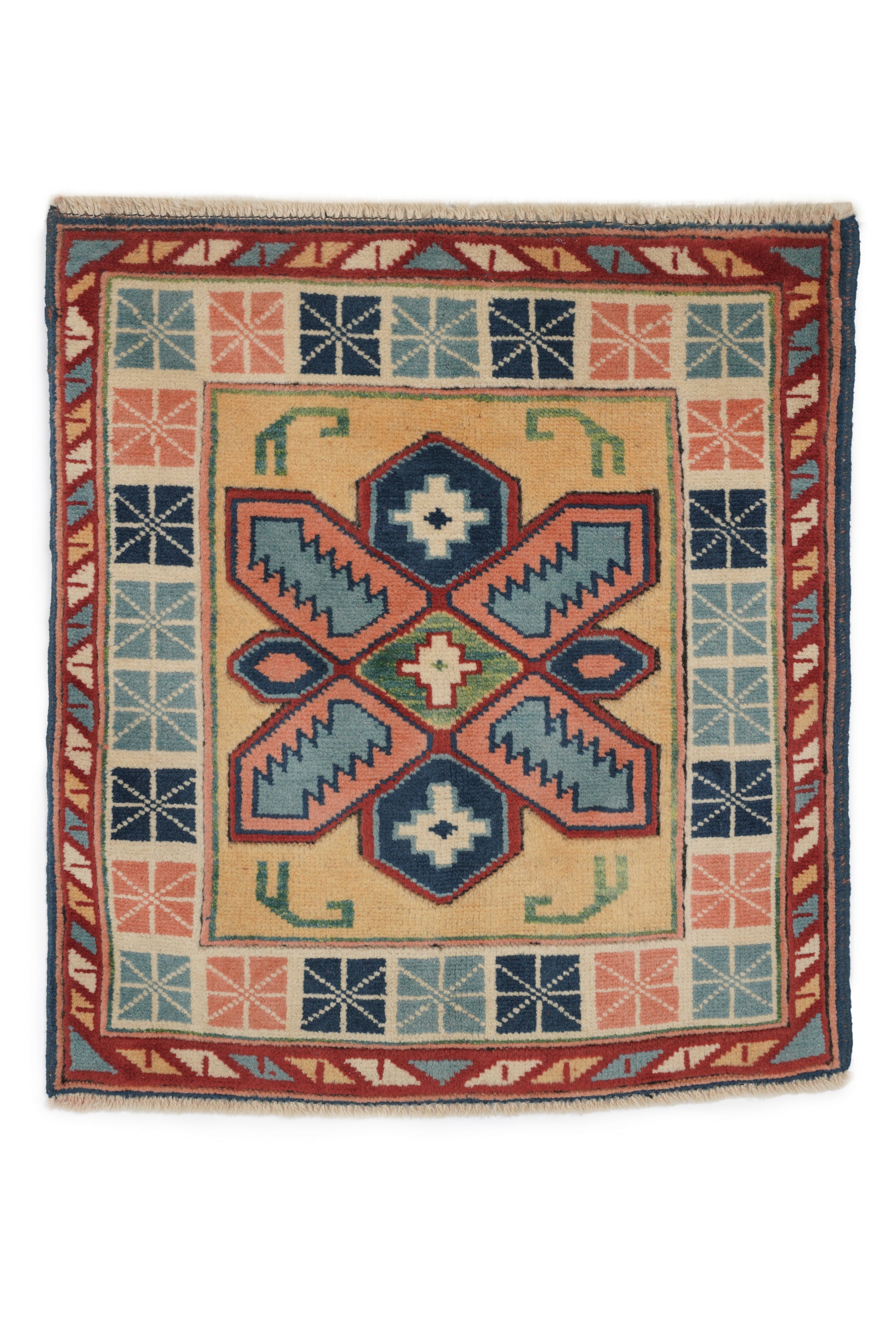 Vintage Turkish Kazak Rug 2'7" x 2'4"