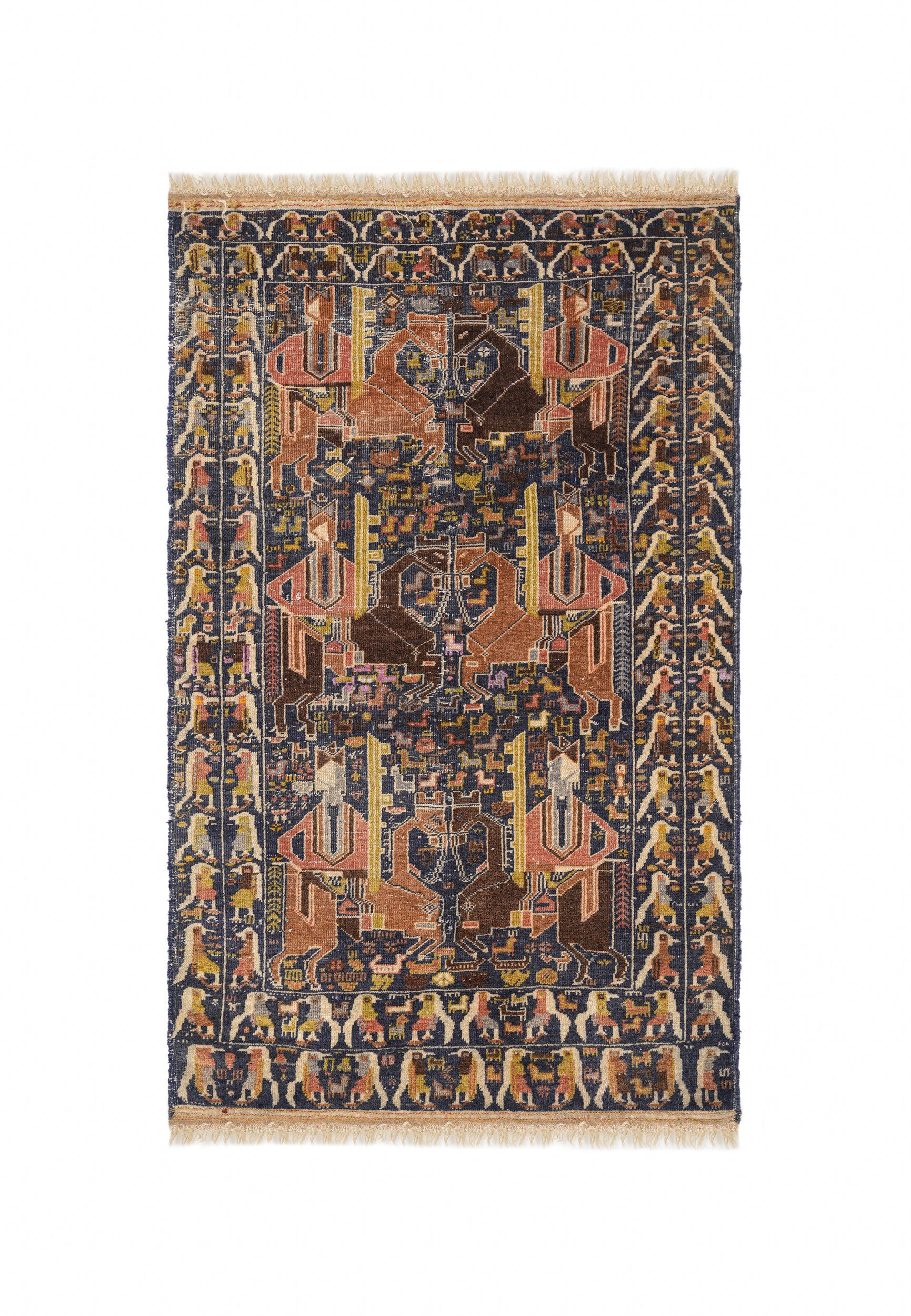 Vintage Baloch Rug 4'8" X 3'