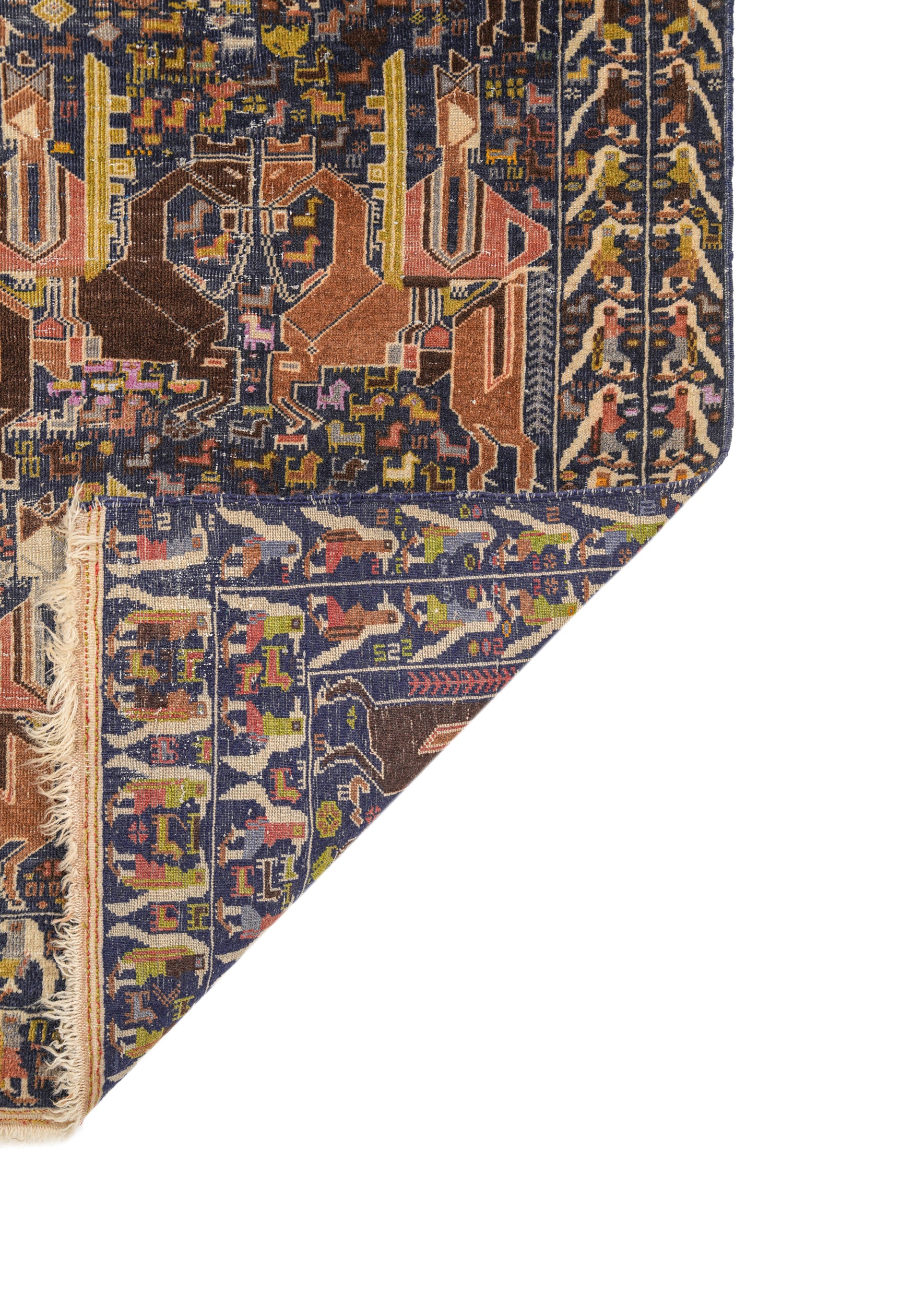 Vintage Baloch Rug 4'8" X 3'