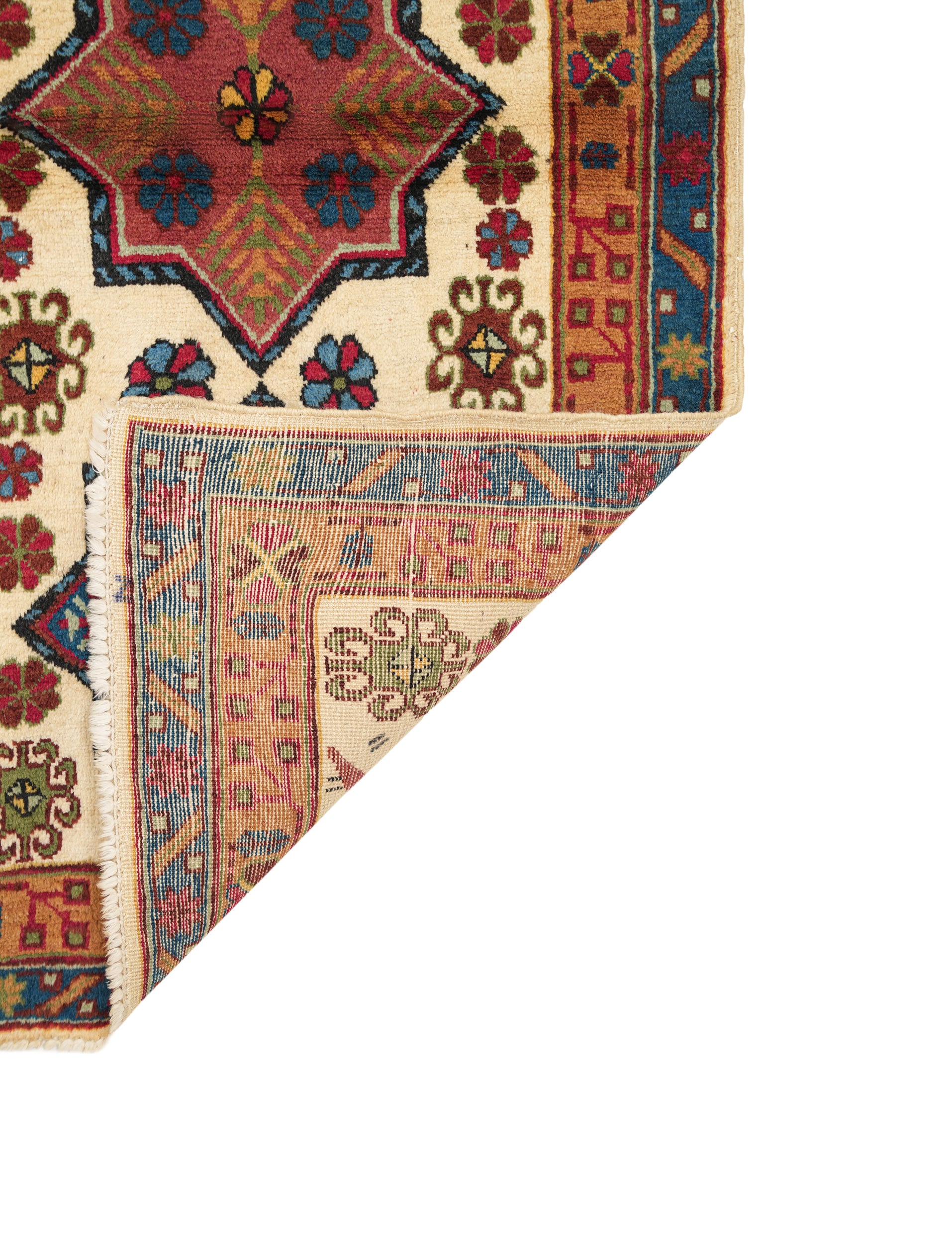 Vintage Turkish Shirvan Rug 4'5" x 2'3"