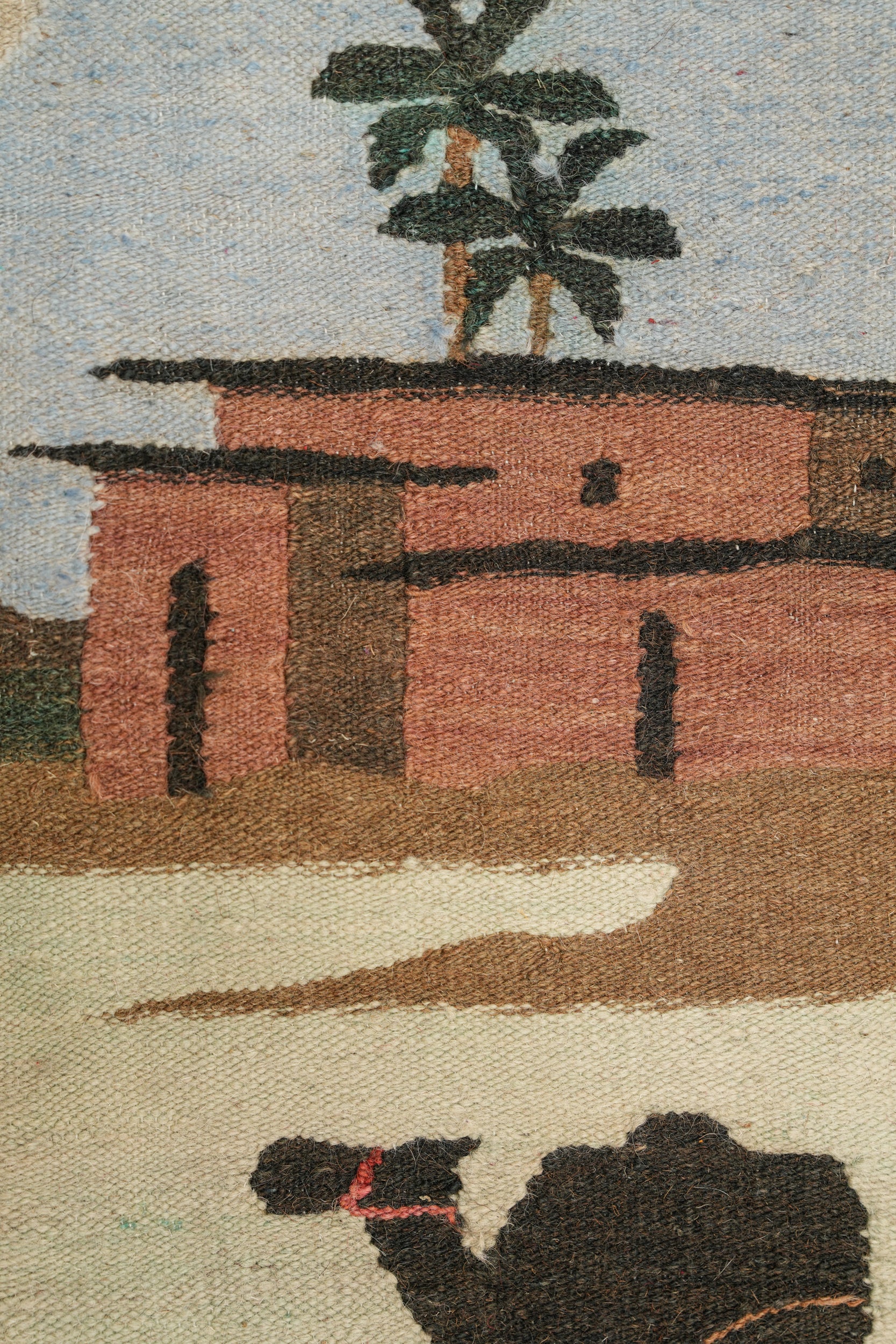 Vintage Egyptian Tapestry 2'3" x 1'8"