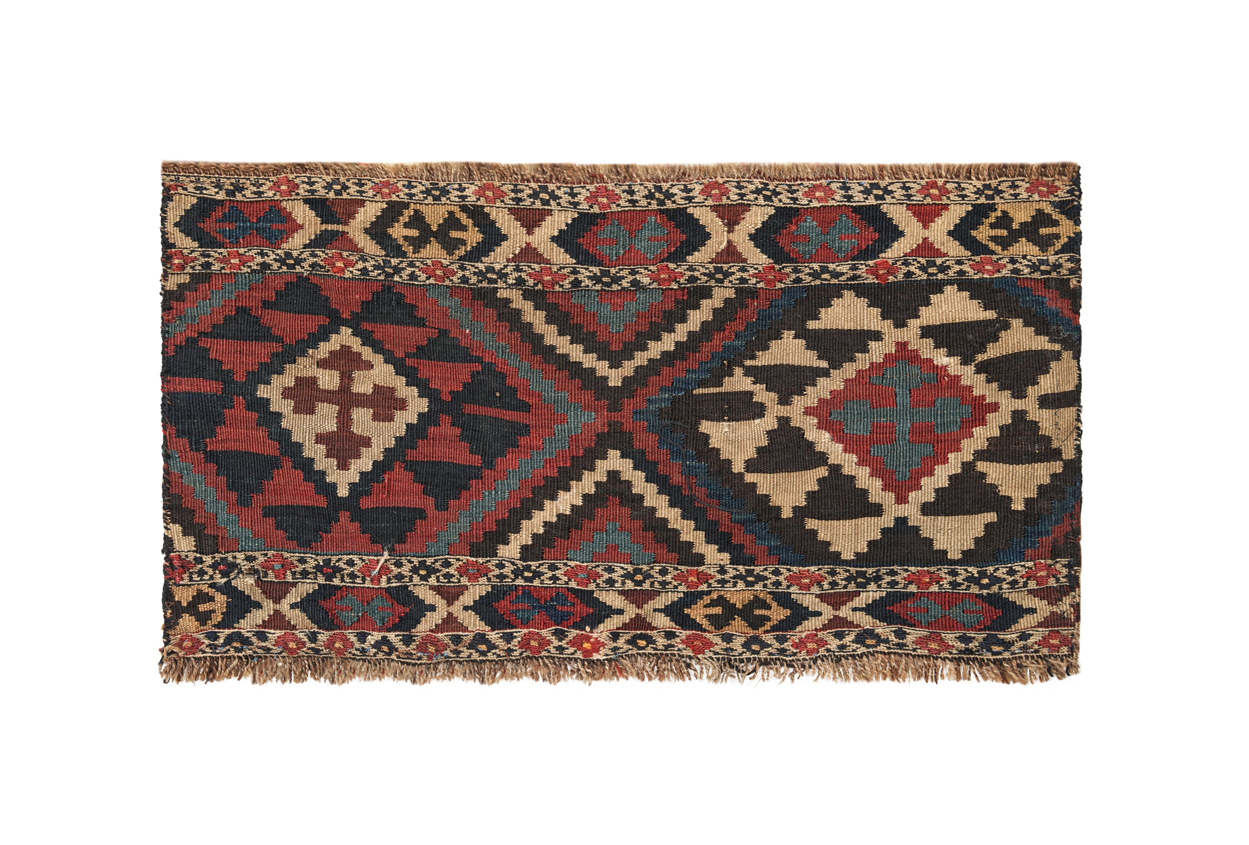 Antique Caucasian Shahsavan Mafrash Kilim 2'4" x 1'2"