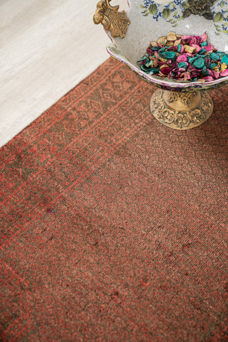 Hand-Knotted Wool Tribal Carpet