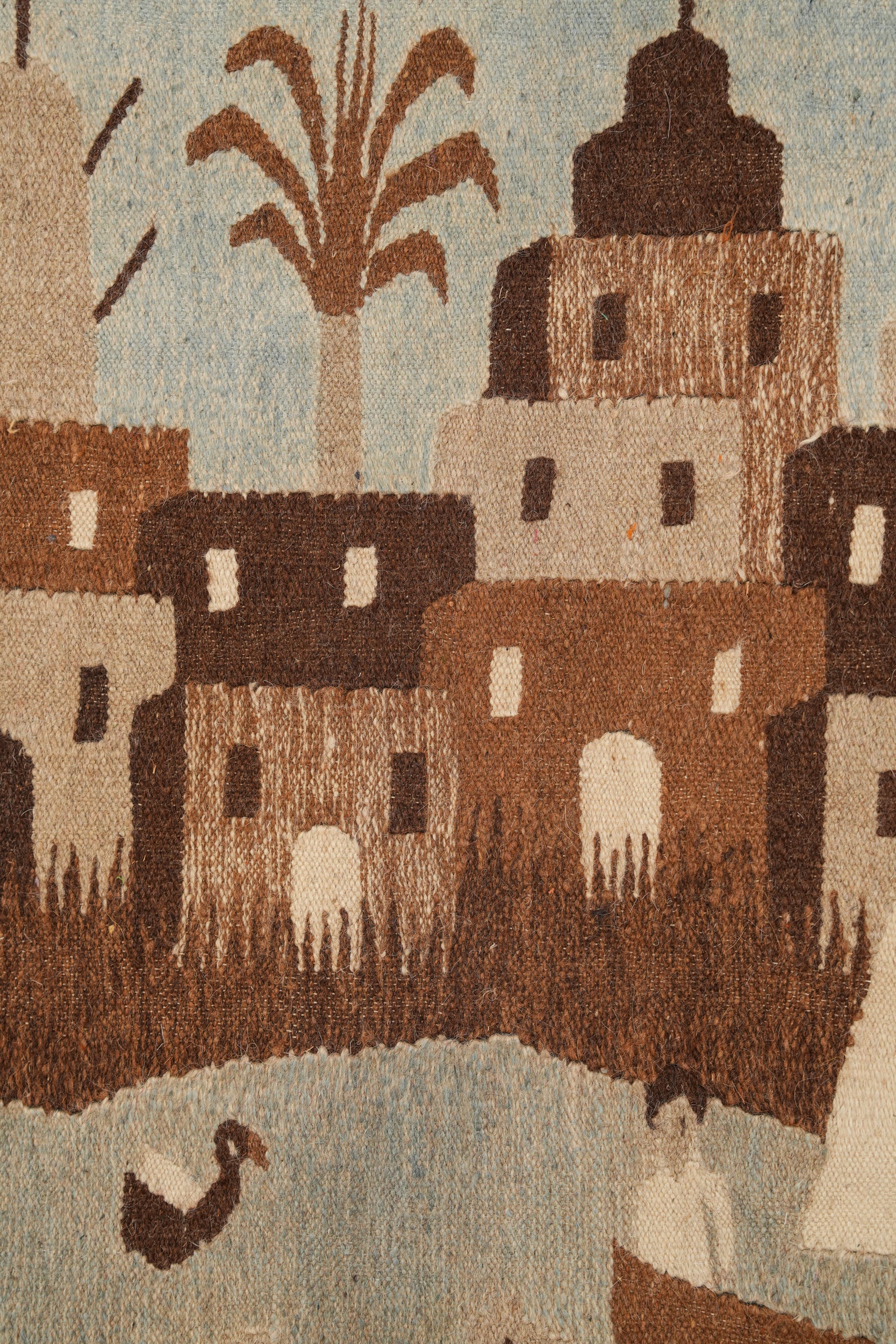 Vintage Egyptian Tapestry Kilim 4'9" x 3'3"