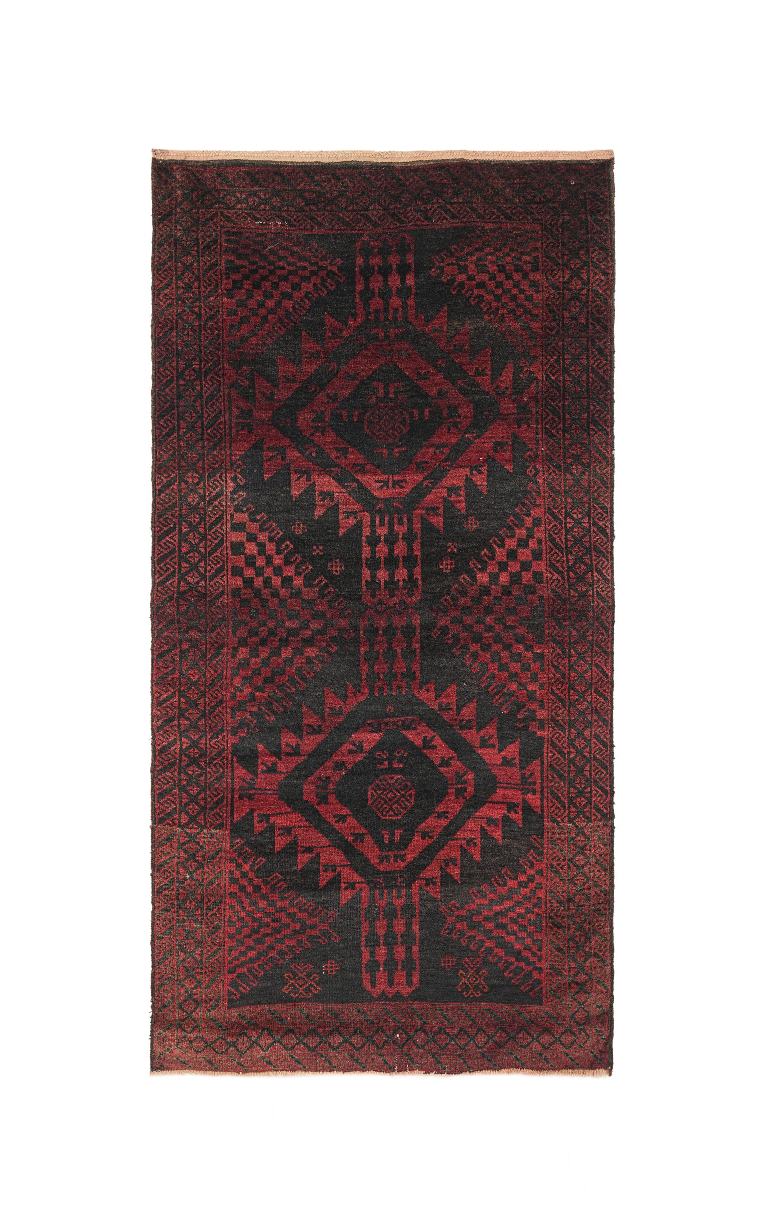 Vintage Baloch Rug 6'4" X 3'3"