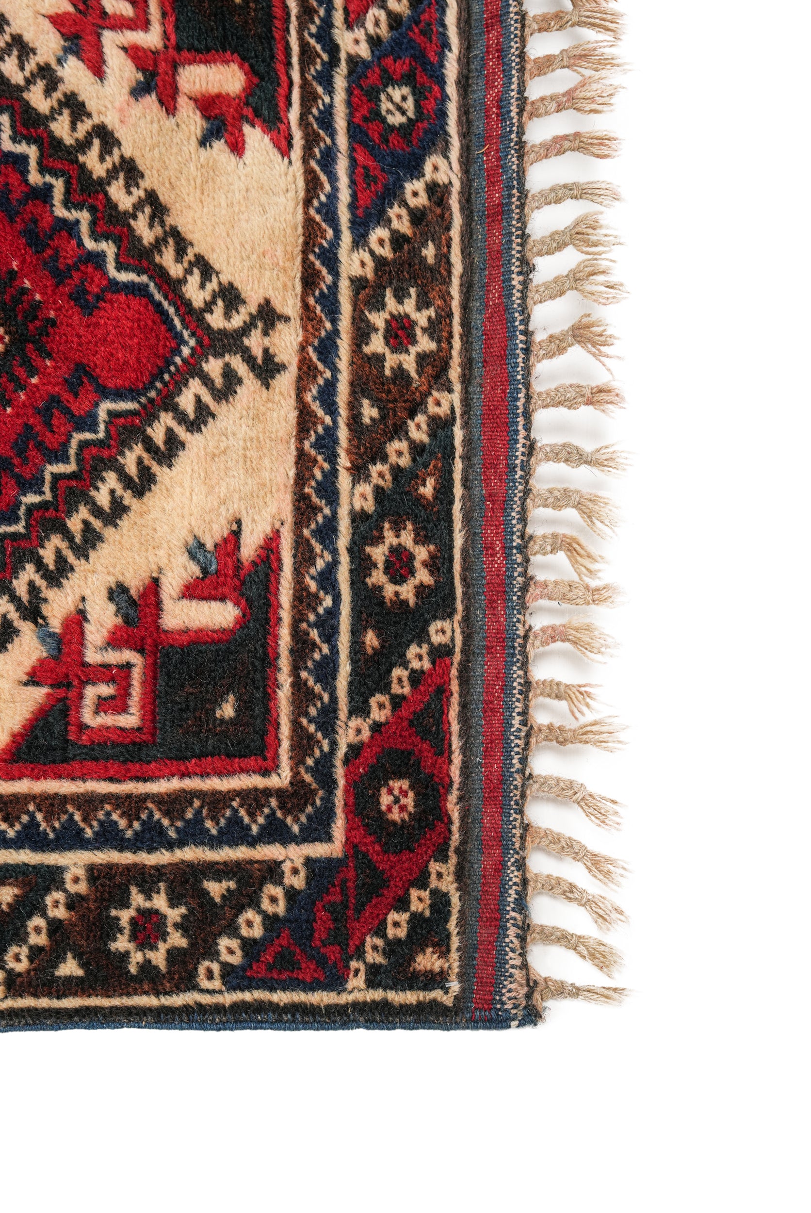 Vintage Turkish Kazak Hallway Rug 9'3" x 2'7"