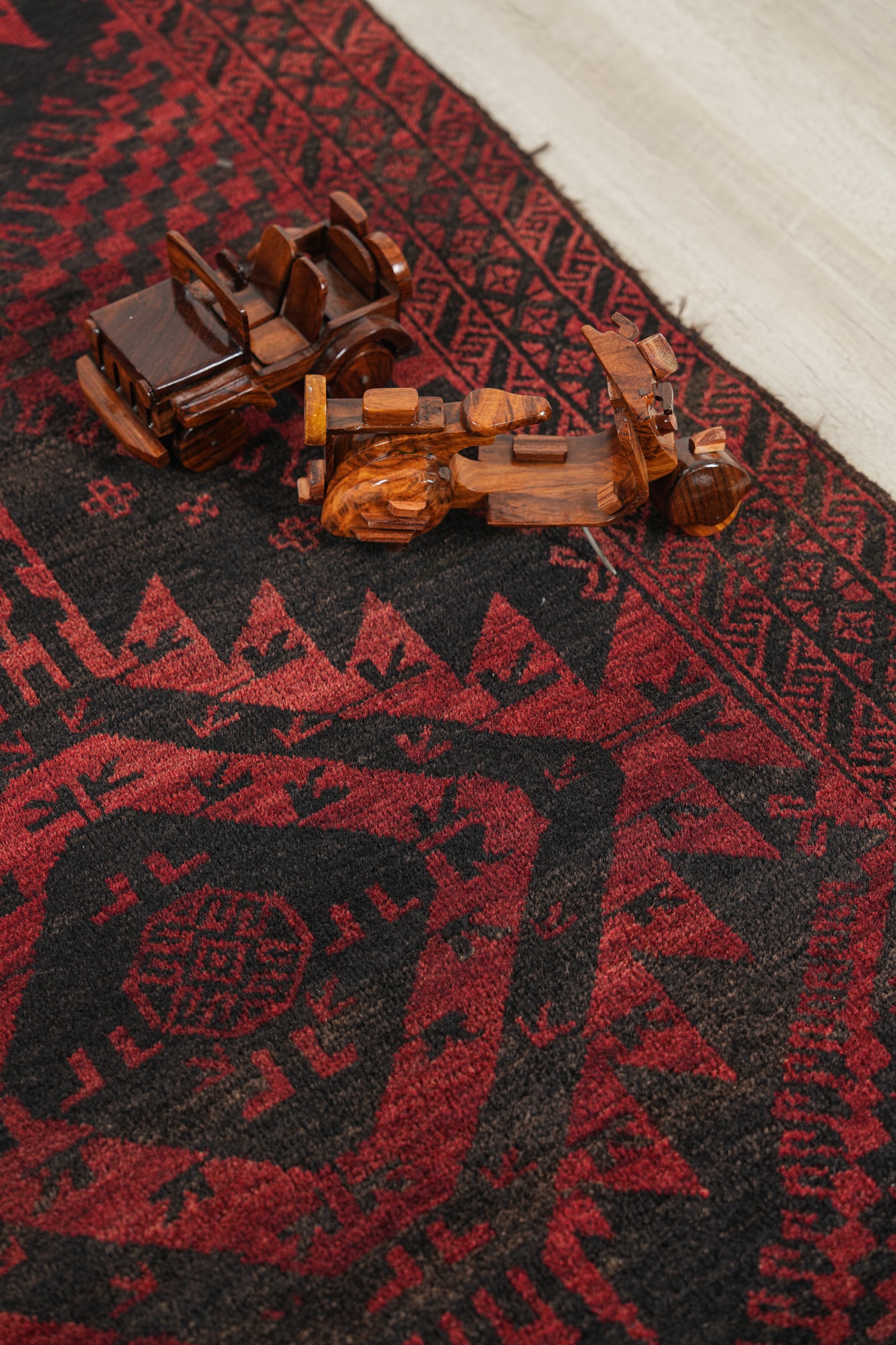 Vintage Baloch Rug 6'4" X 3'3"