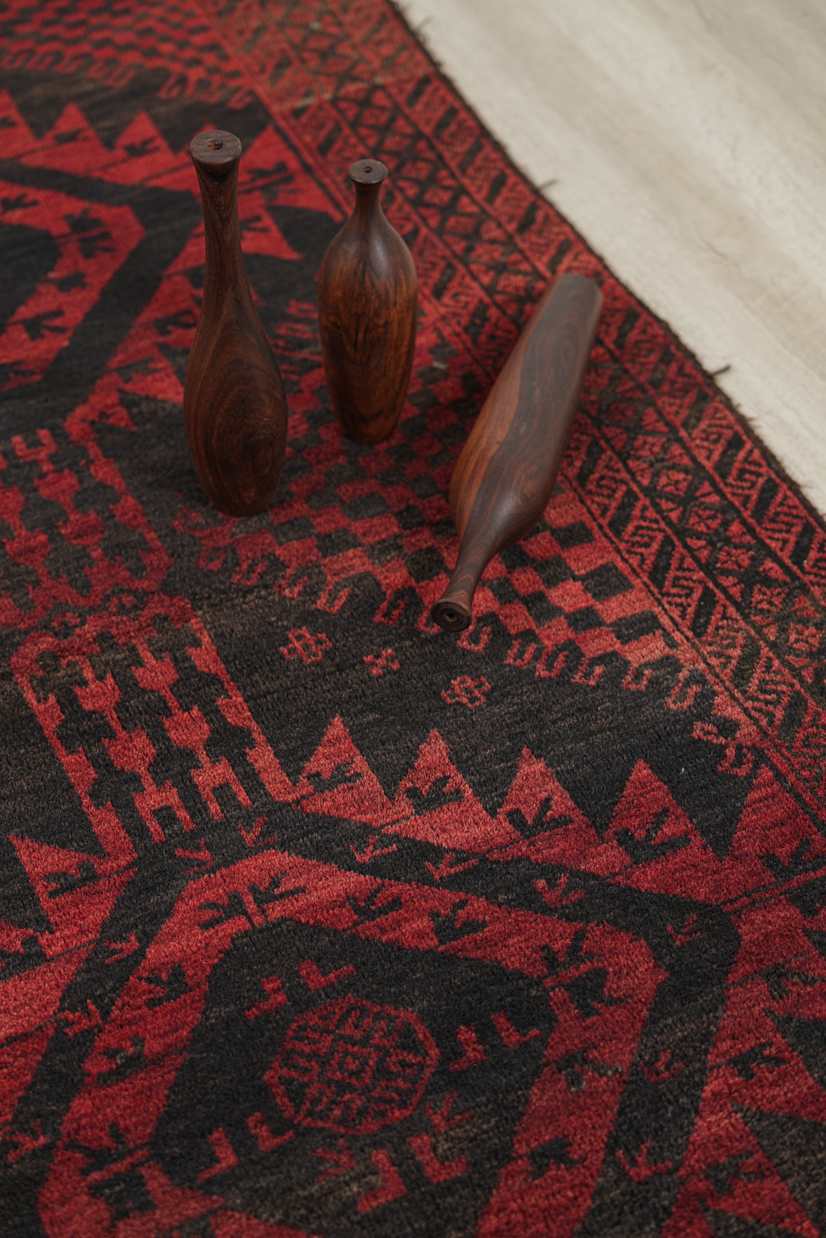 Vintage Baloch Rug 6'4" X 3'3"