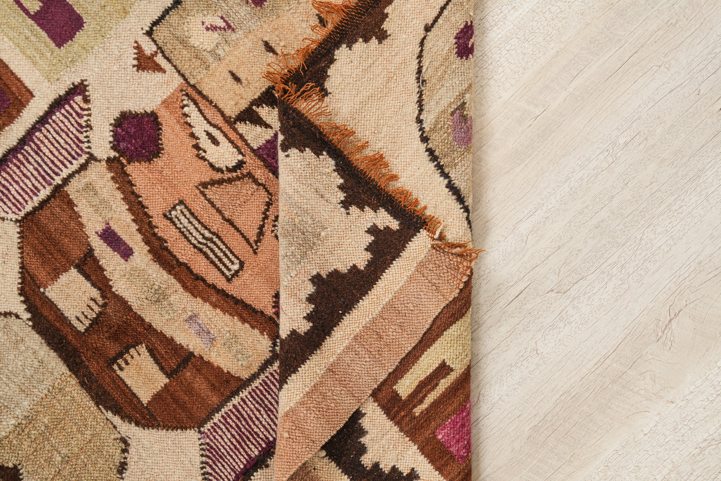 Vintage Peruvian Inca Tumi Tapestry 3'9" x 3'4"