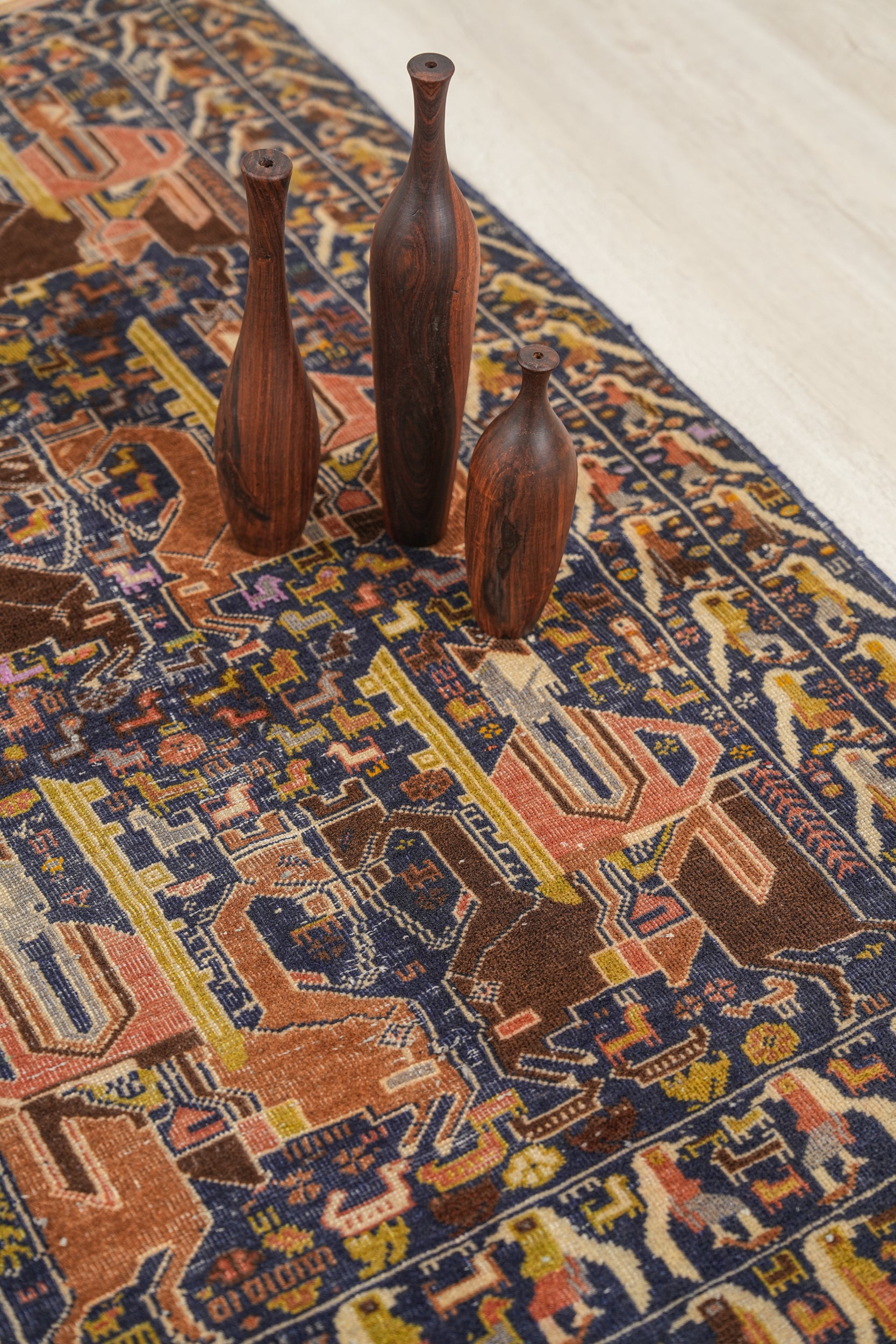 Vintage Baloch Rug 4'8" X 3'