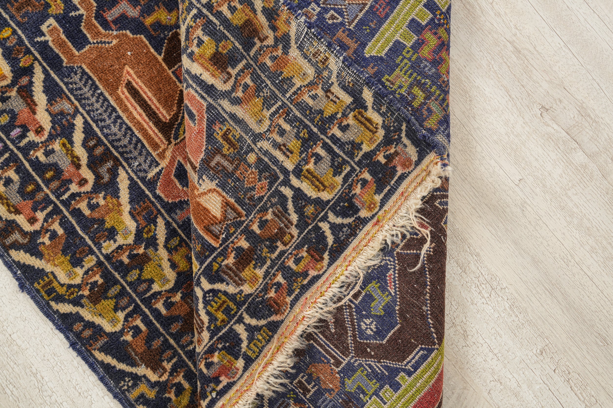 Vintage Baloch Rug 4'8" X 3'