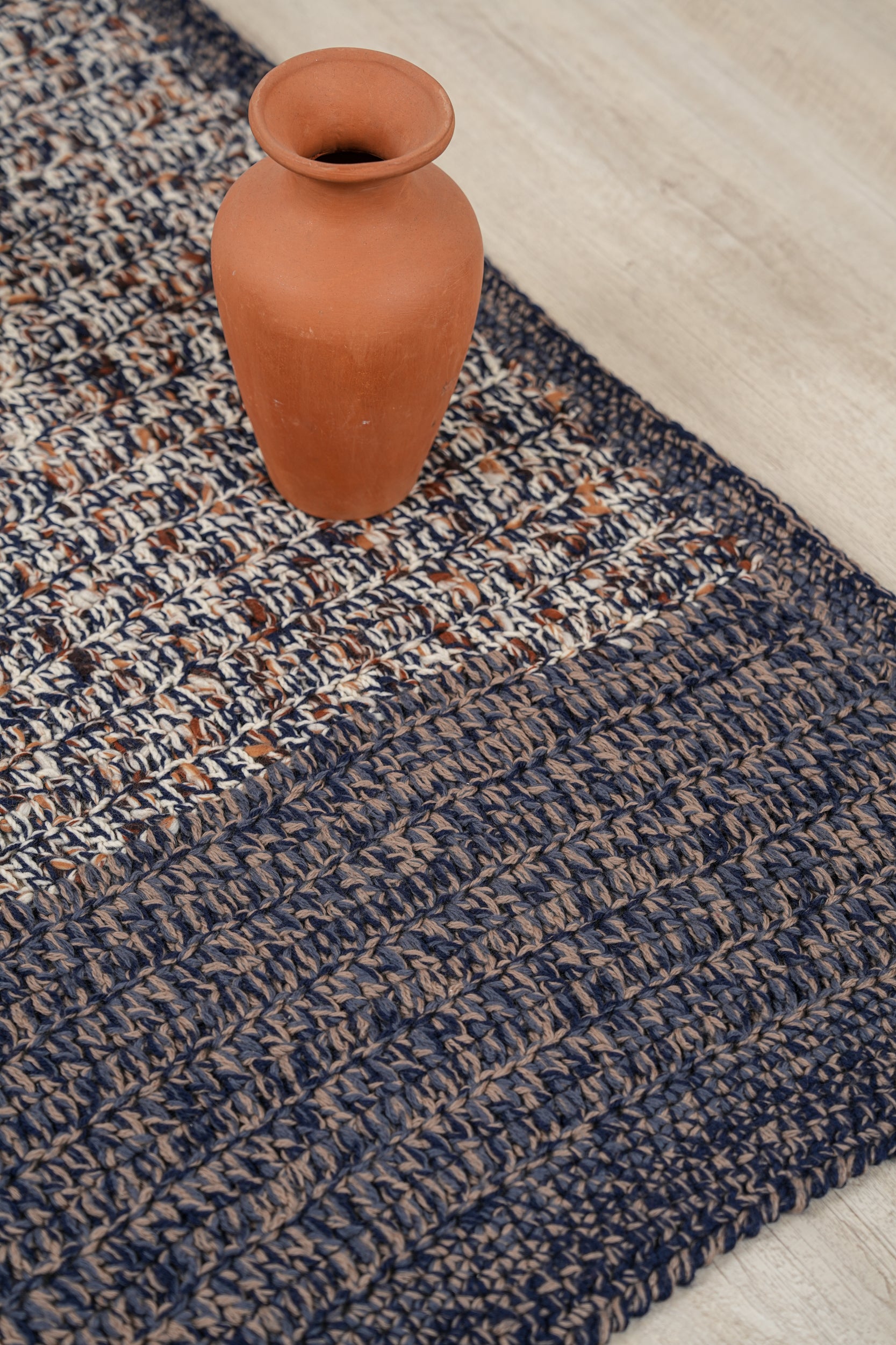 Vintage Scandinavian Blanket Textile 4'10" x 3'