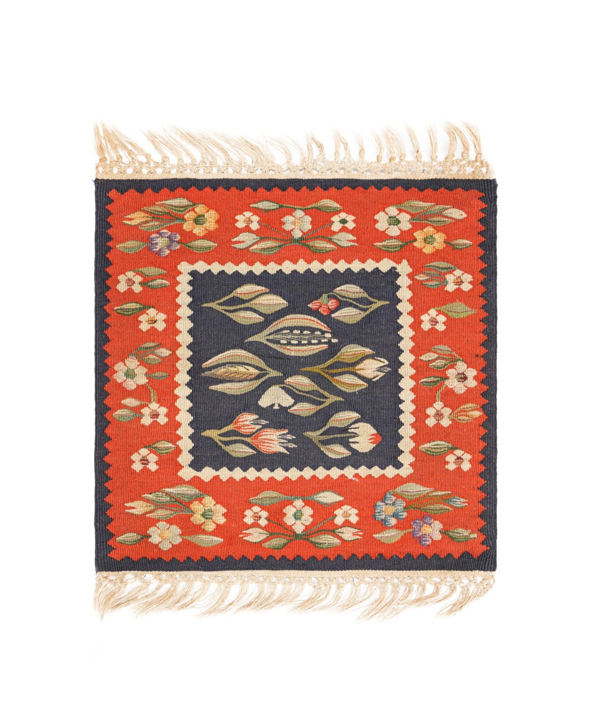 Vintage balkans Sarkoy Kilim  1'9" x 1'9"