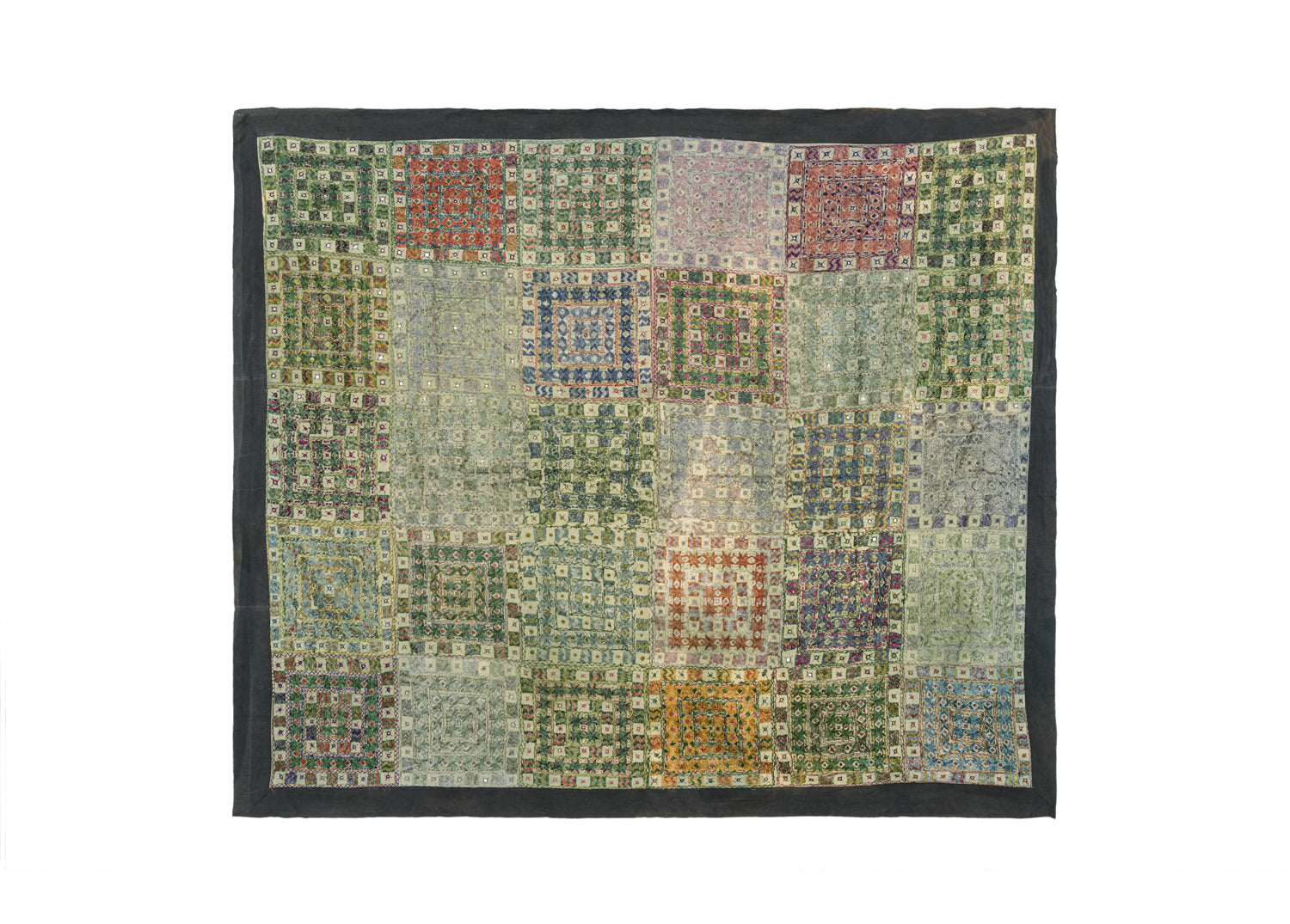 Vintage Indian Rajasthani Textile 7'10" x 6'7"