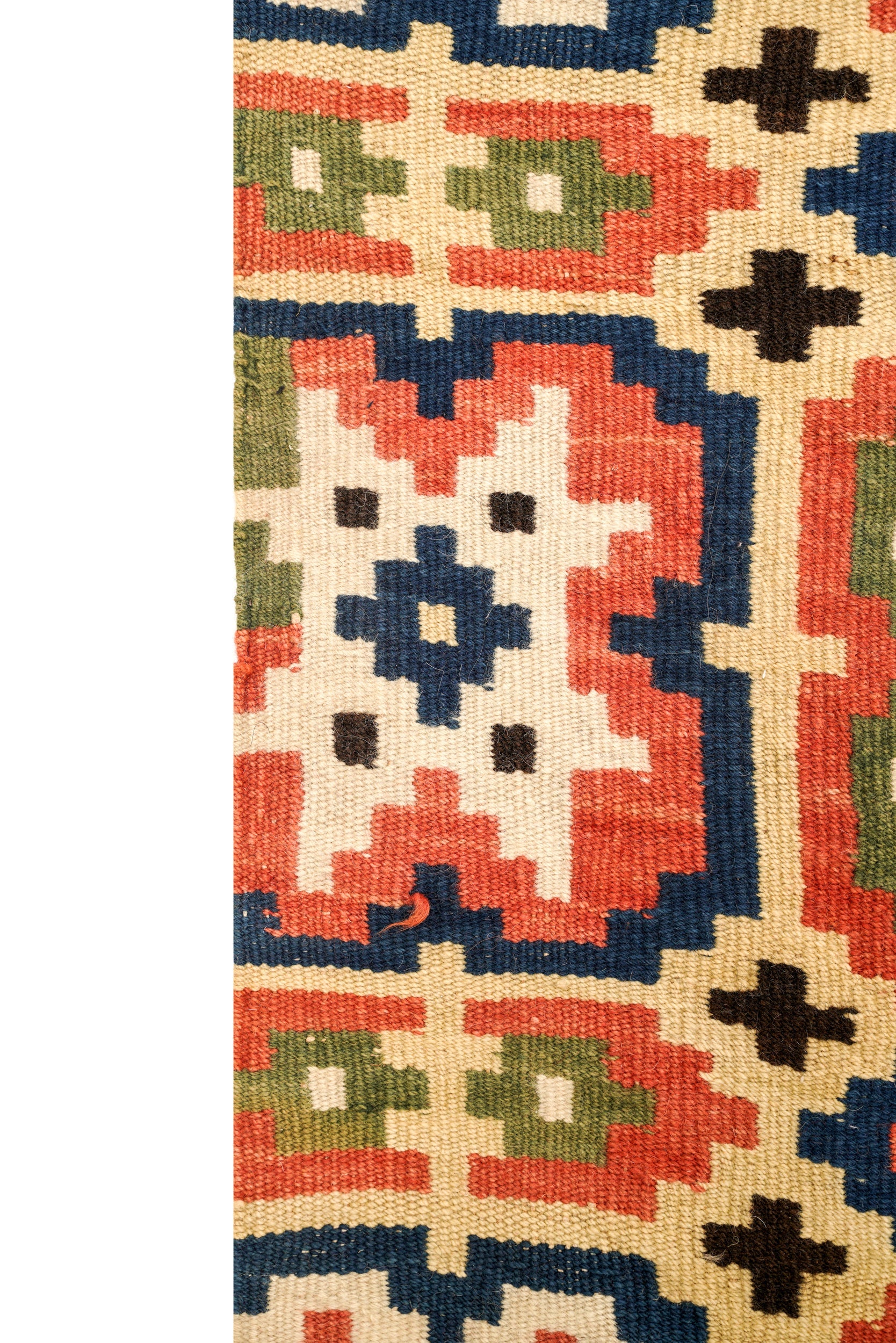 Antique Norwegian Coverlet Textile 5'5" x 4'4"