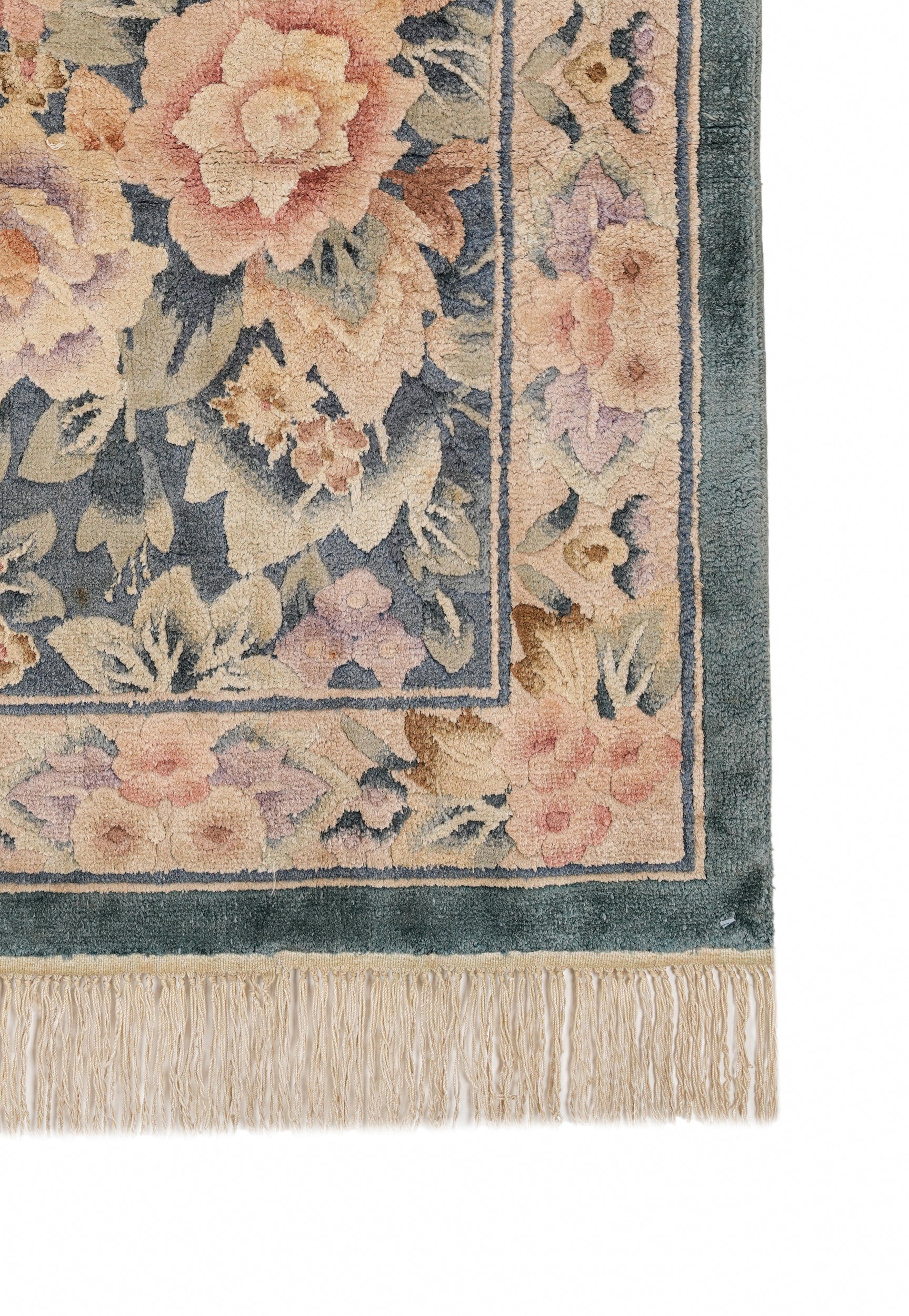 Vintage Chinese Art Deco Rug 3' X 2'