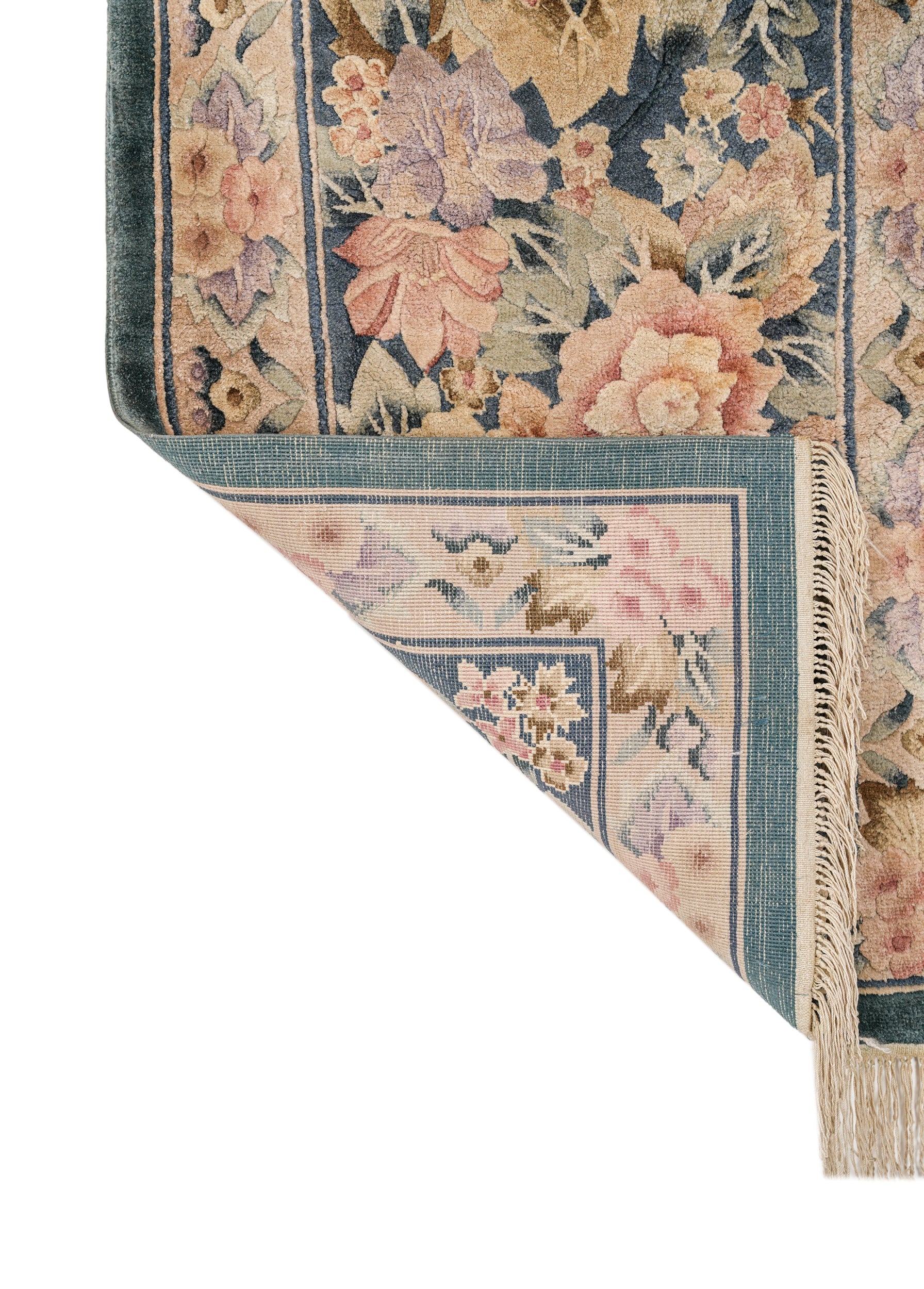 Vintage Chinese Art Deco Rug 3' X 2'