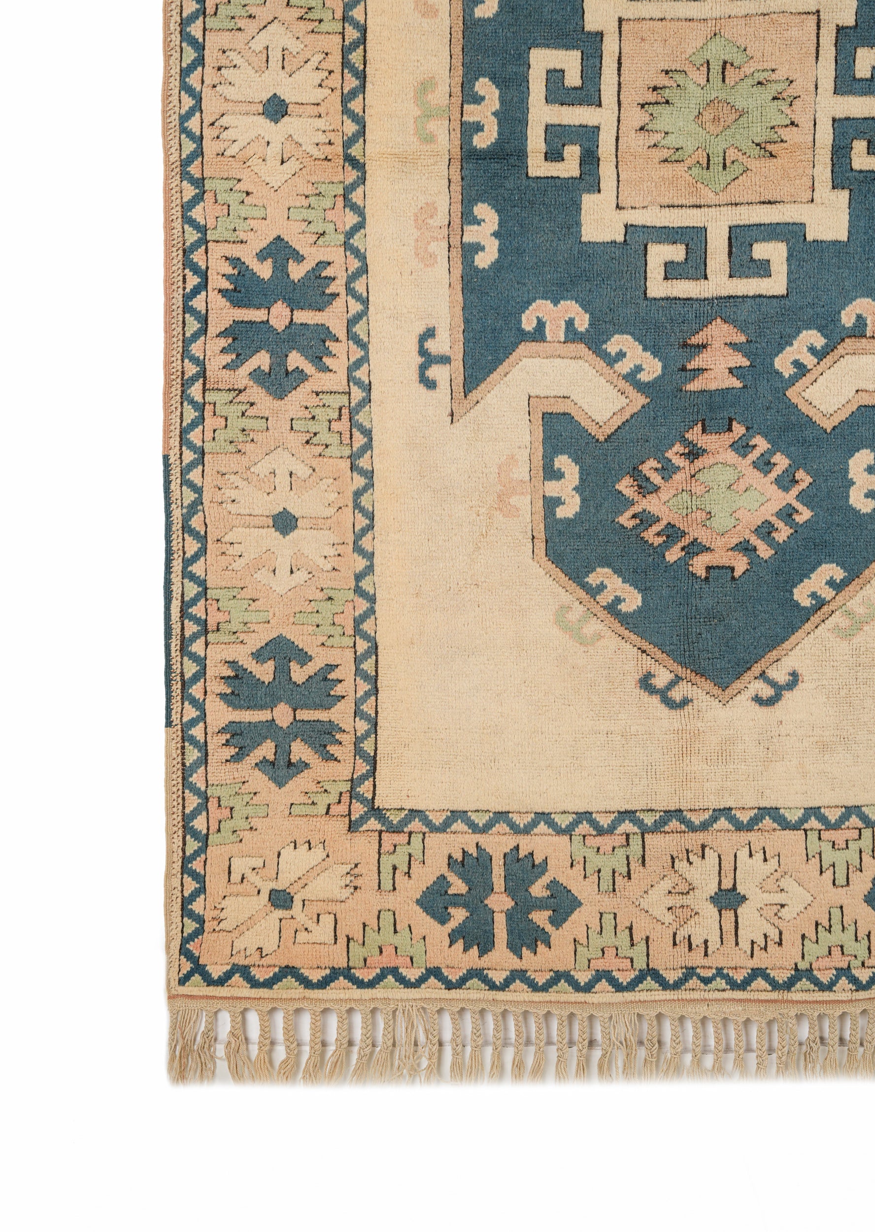 Vintage Turkish Kazak Rug 8' X 5'2"