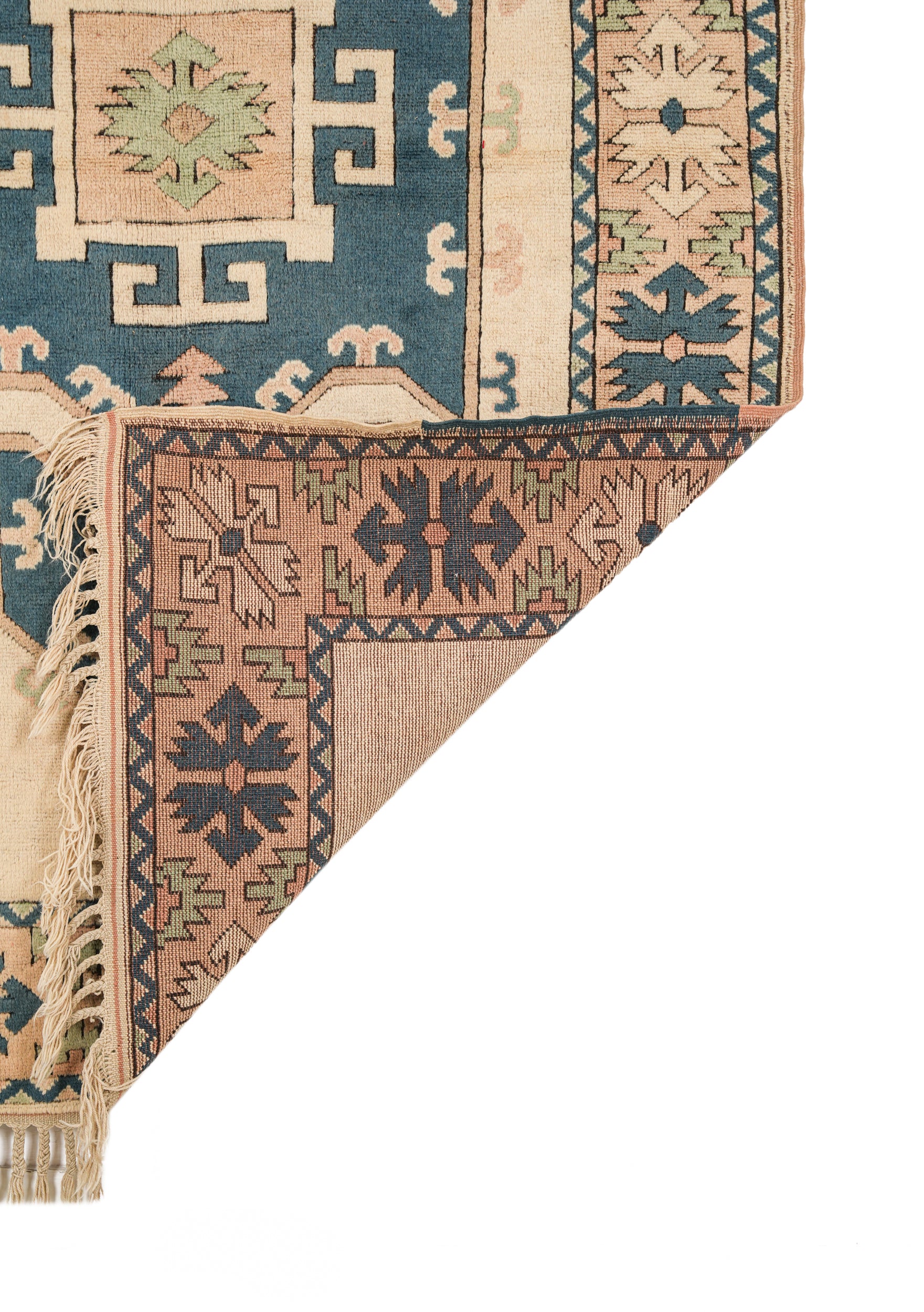 Vintage Turkish Kazak Rug 8' X 5'2"