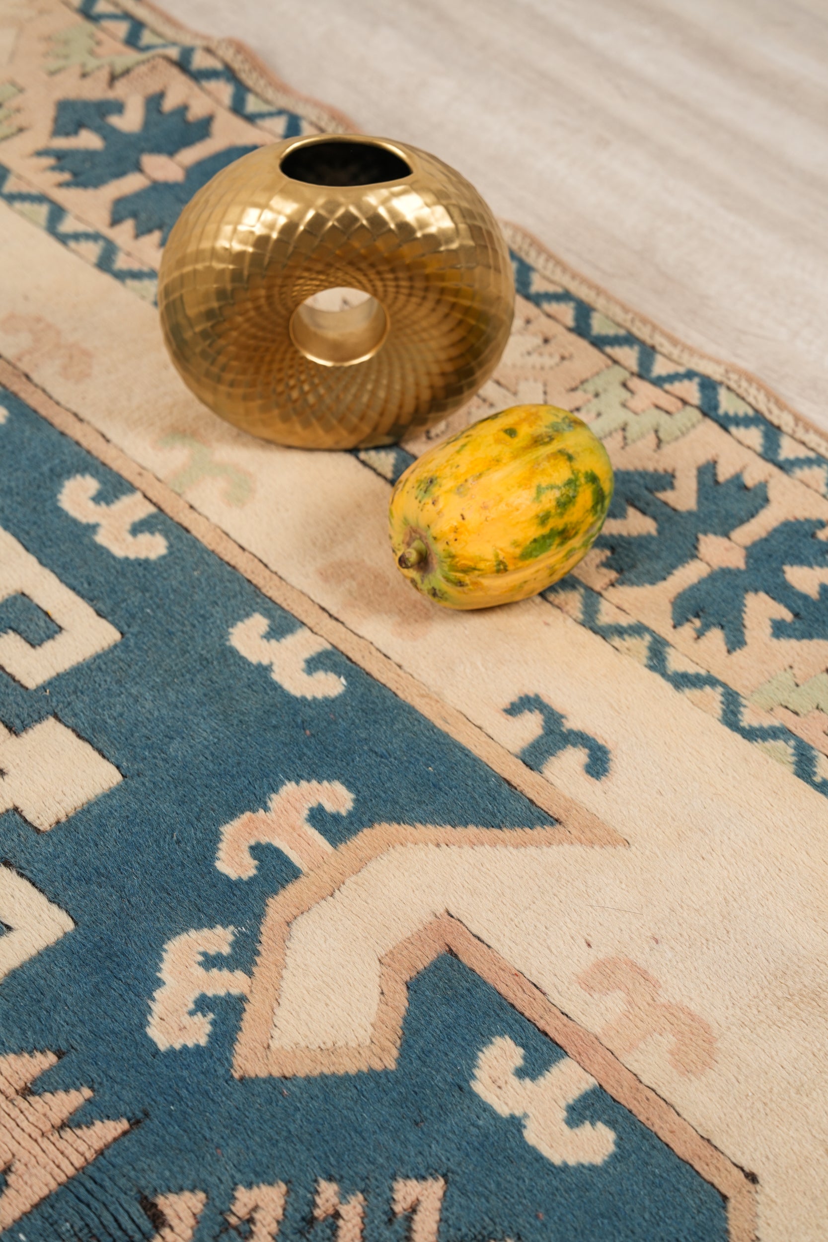 Vintage Turkish Kazak Rug 8' X 5'2"