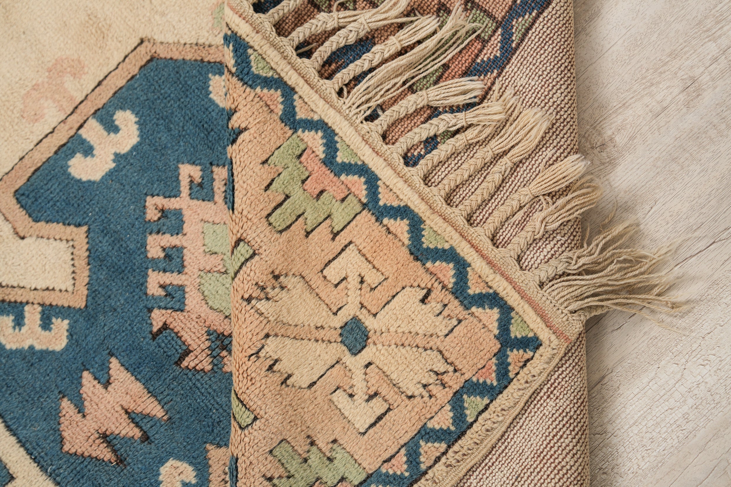 Vintage Turkish Kazak Rug 8' X 5'2"