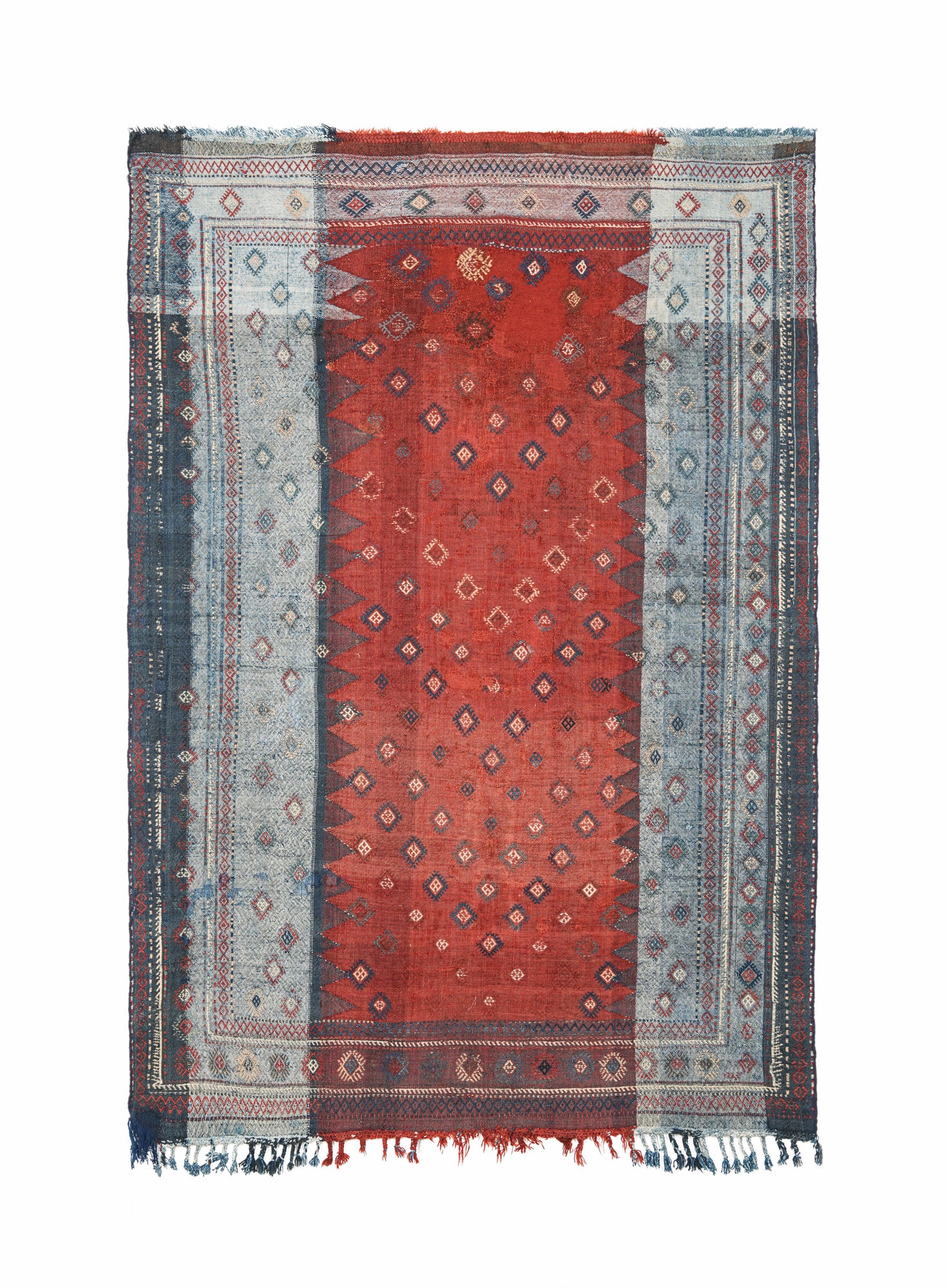 Antique Caucasian Verni Kilim 7'7" x 5'5"