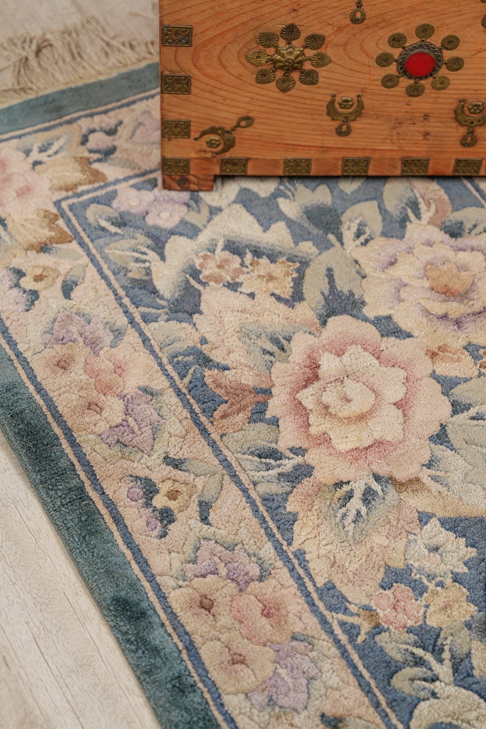 Vintage Chinese Art Deco Rug 3' X 2'