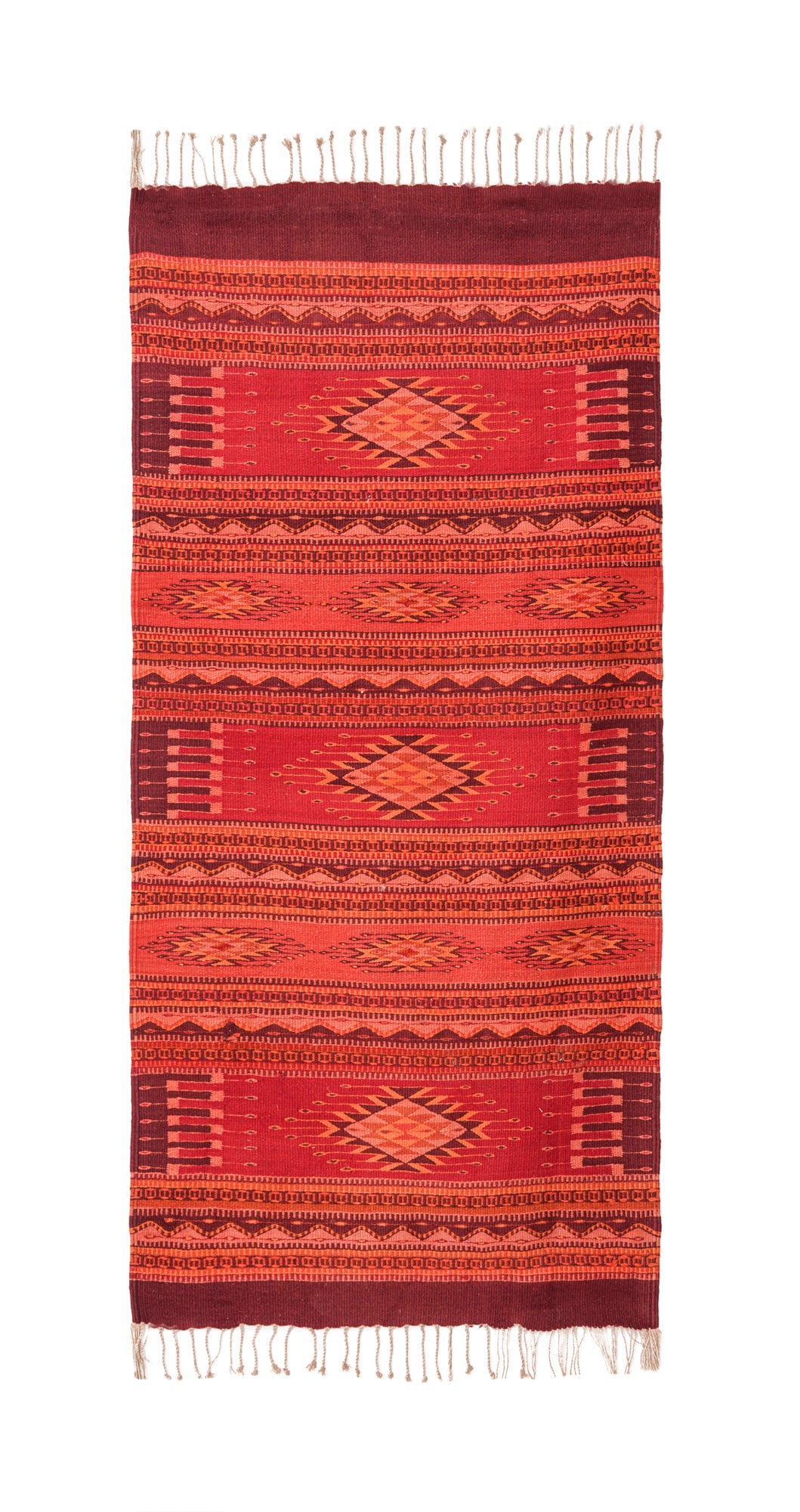 Vintage Mexican Zapotec Kilim 5'3" x 2'6"