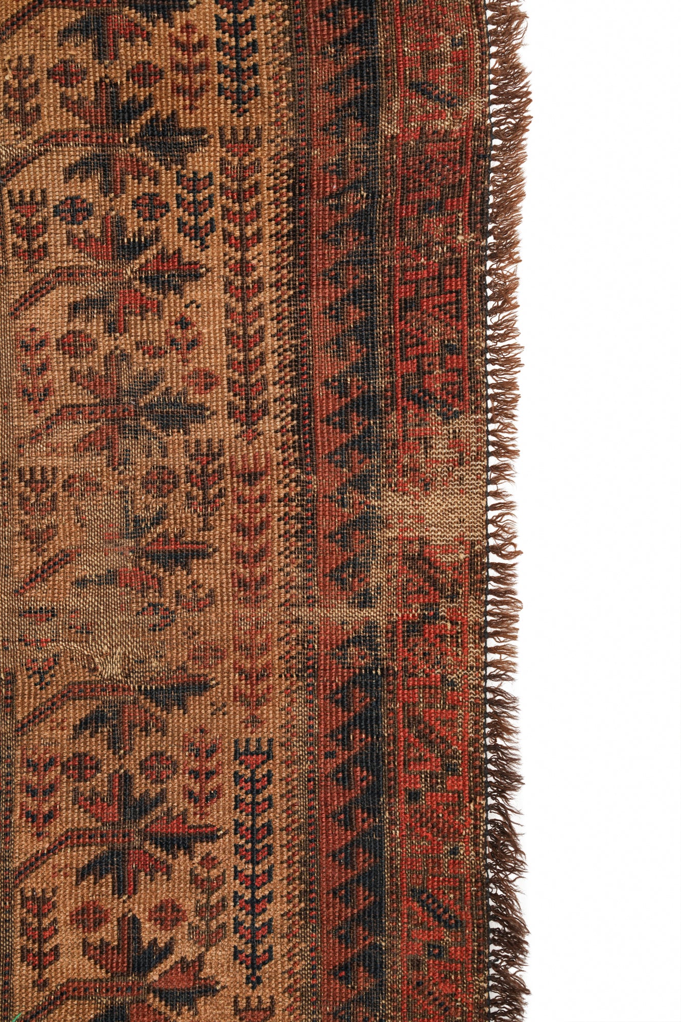 Antique Baloch tree of life rug 3'3" x 1'8"