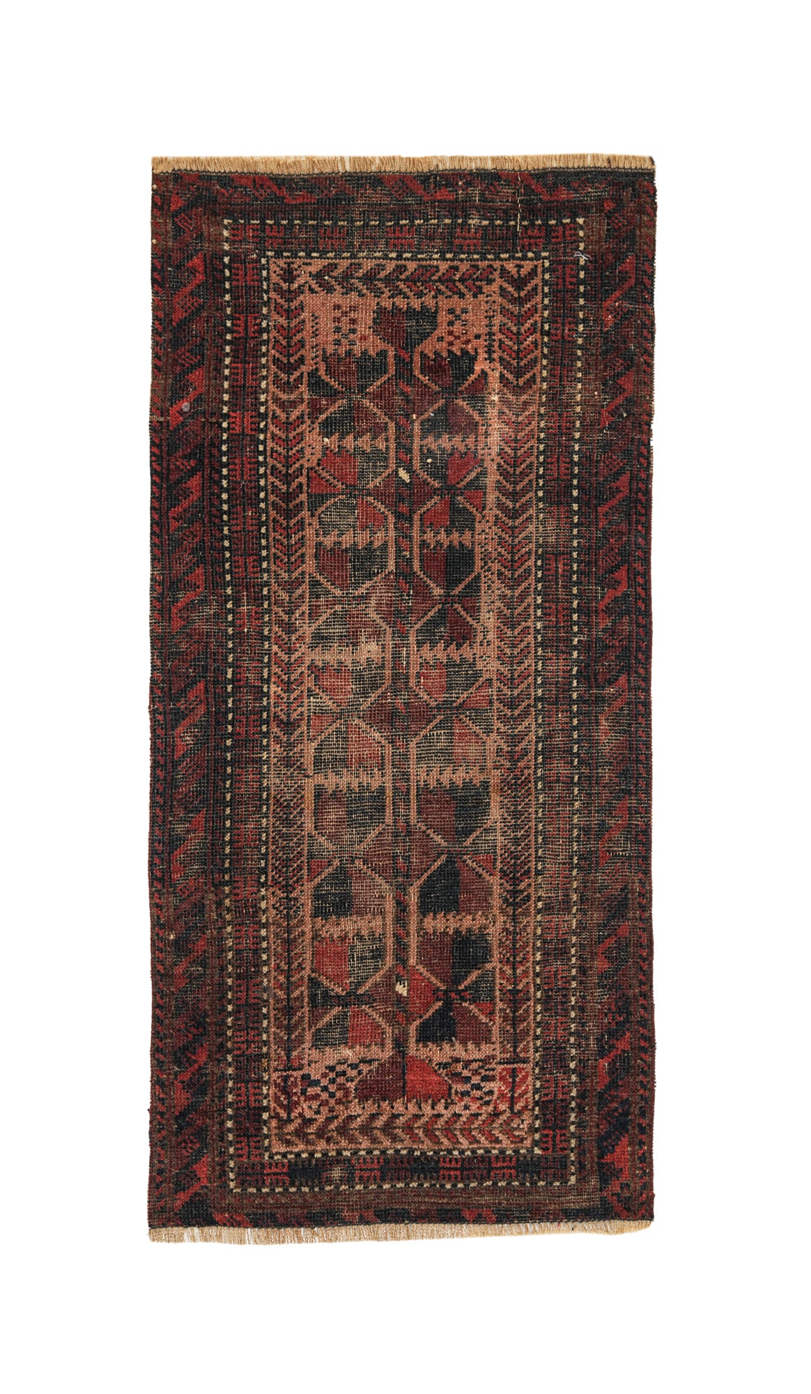 Antique Baloch Tribal Rug 2'7" x 1'2"