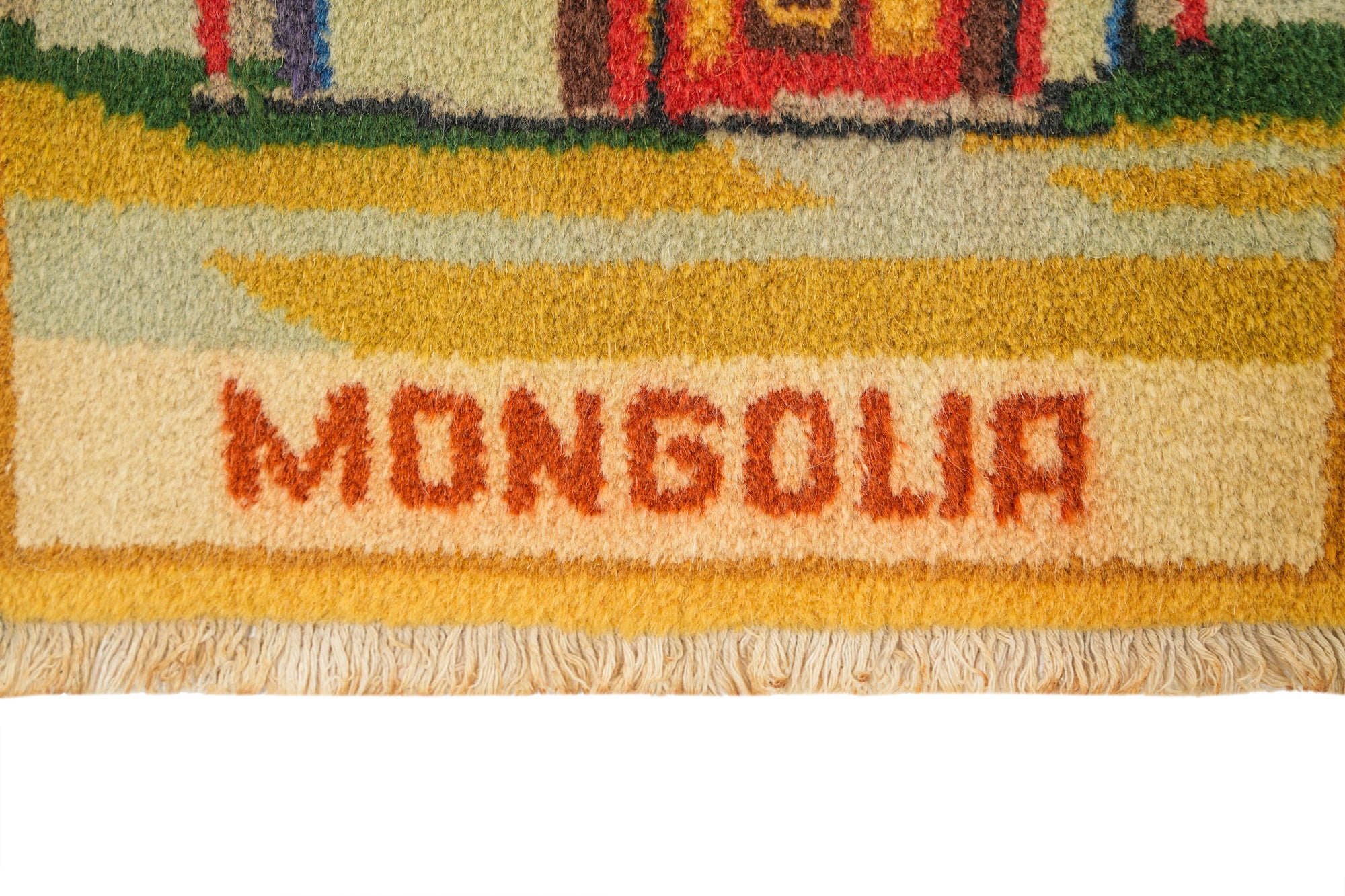 Vintage Mongolian Rug 1'4" x 1'1"