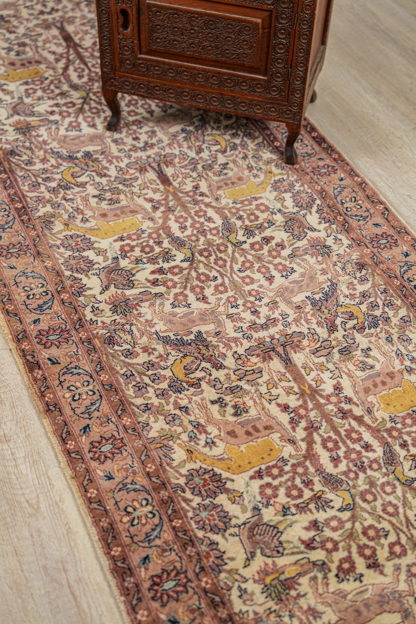 Vintage Pakistani Runner Rug 10'6" x 2'7"