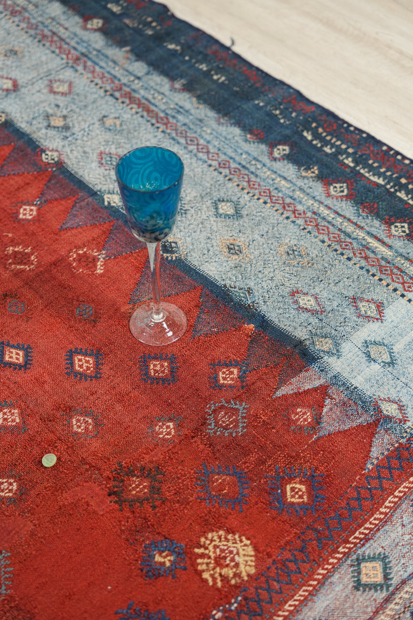 Antique Caucasian Verni Kilim 7'7" x 5'5"