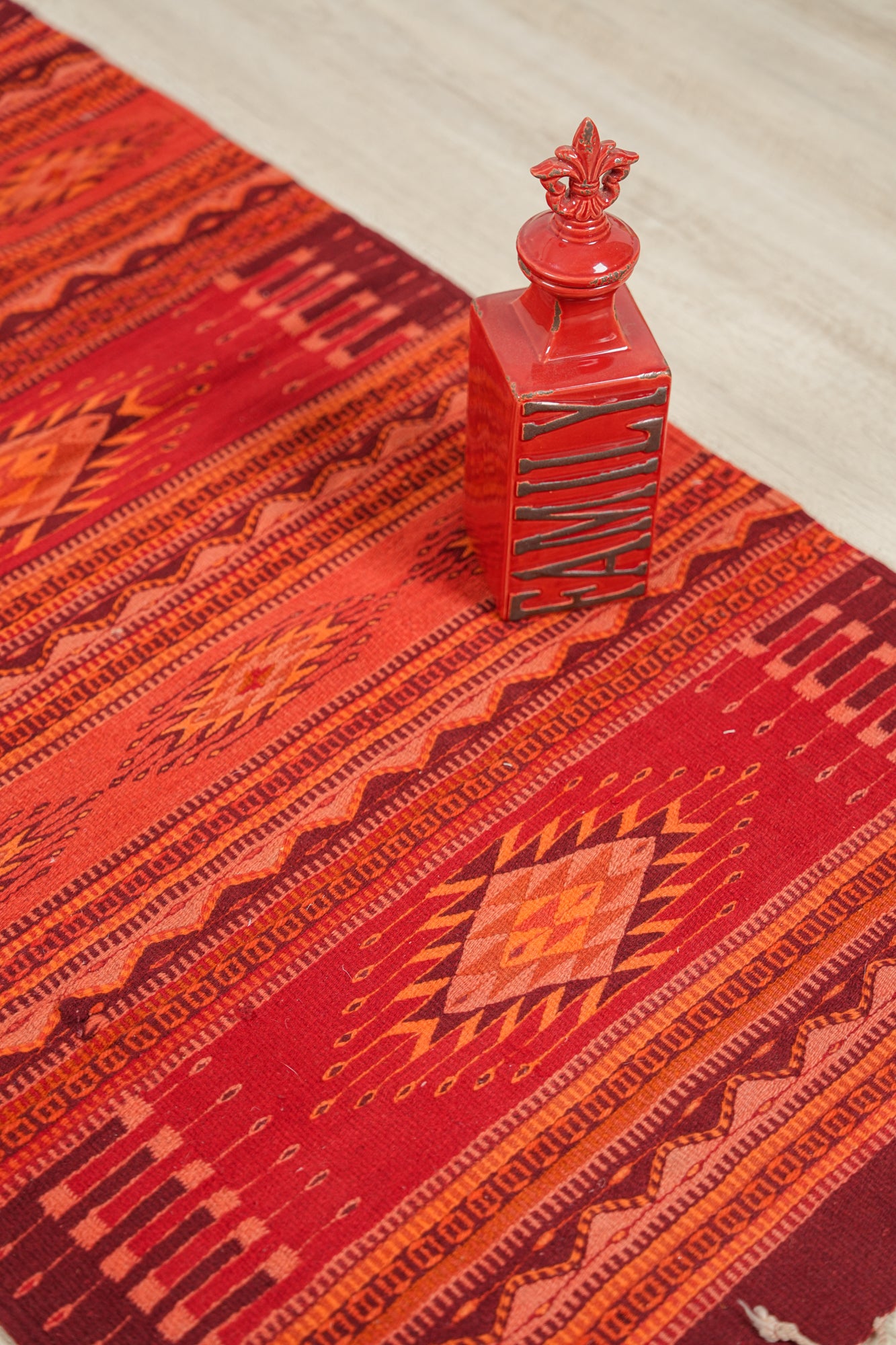 Vintage Mexican Zapotec Kilim 5'3" x 2'6"