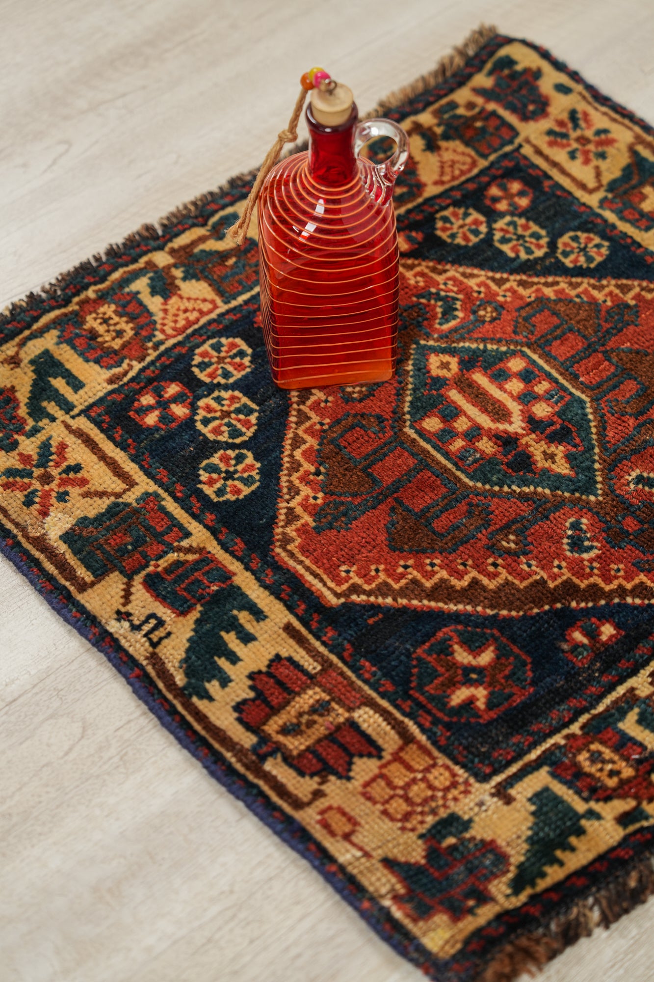 Antique Kurd Bagface Rug 1'9" x 1'10"