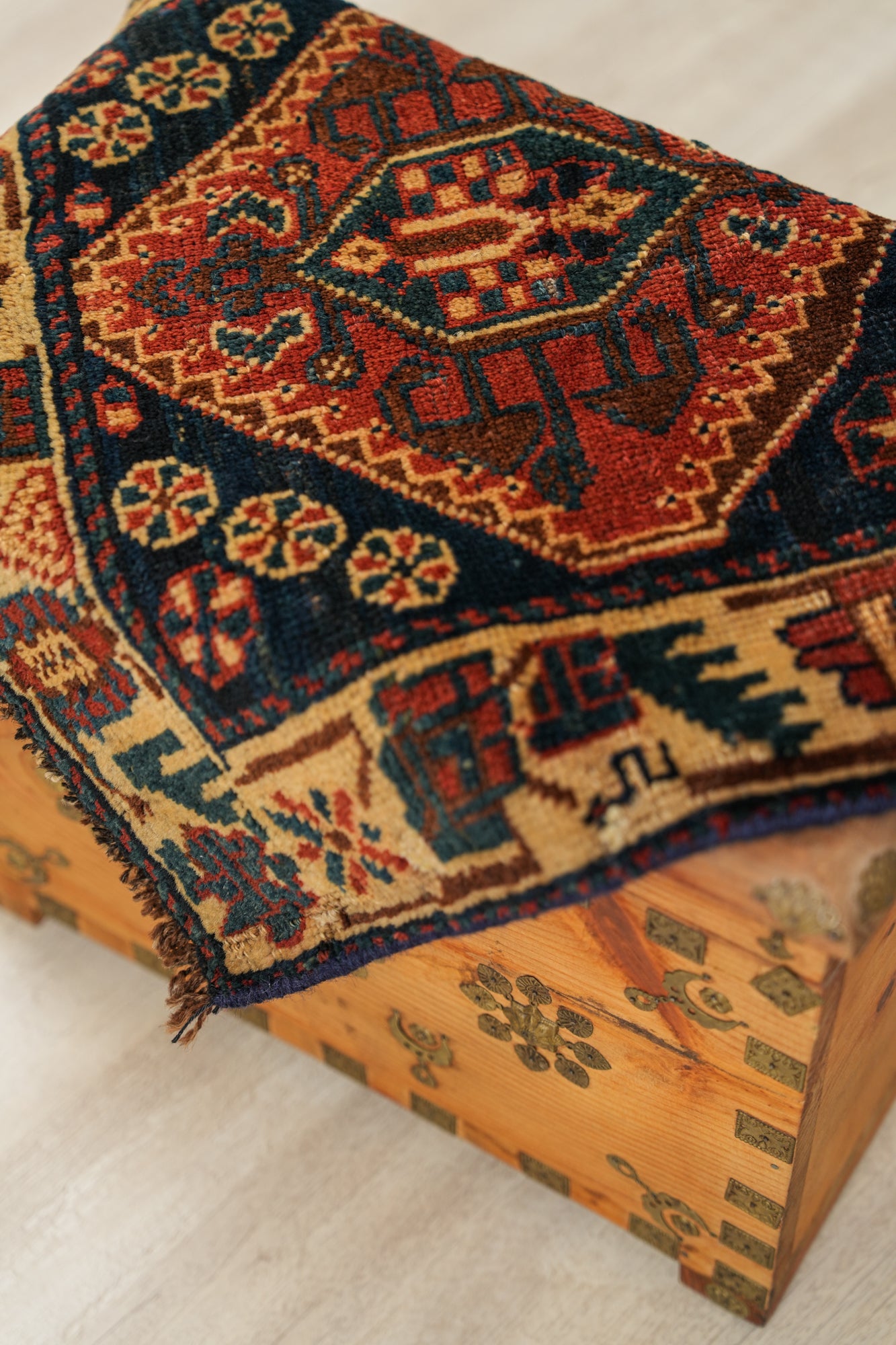 Antique Kurd Bagface Rug 1'9" x 1'10"