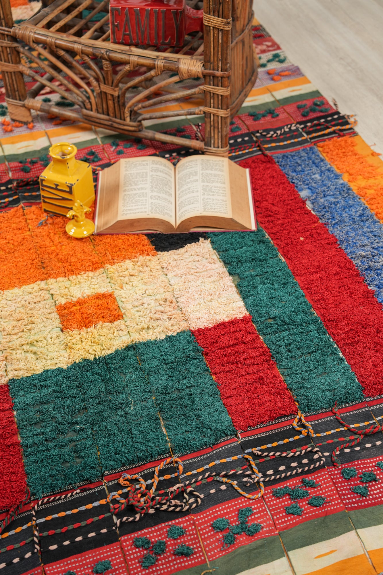 Vintage African Fulani Textile 12'2" x 5'8"